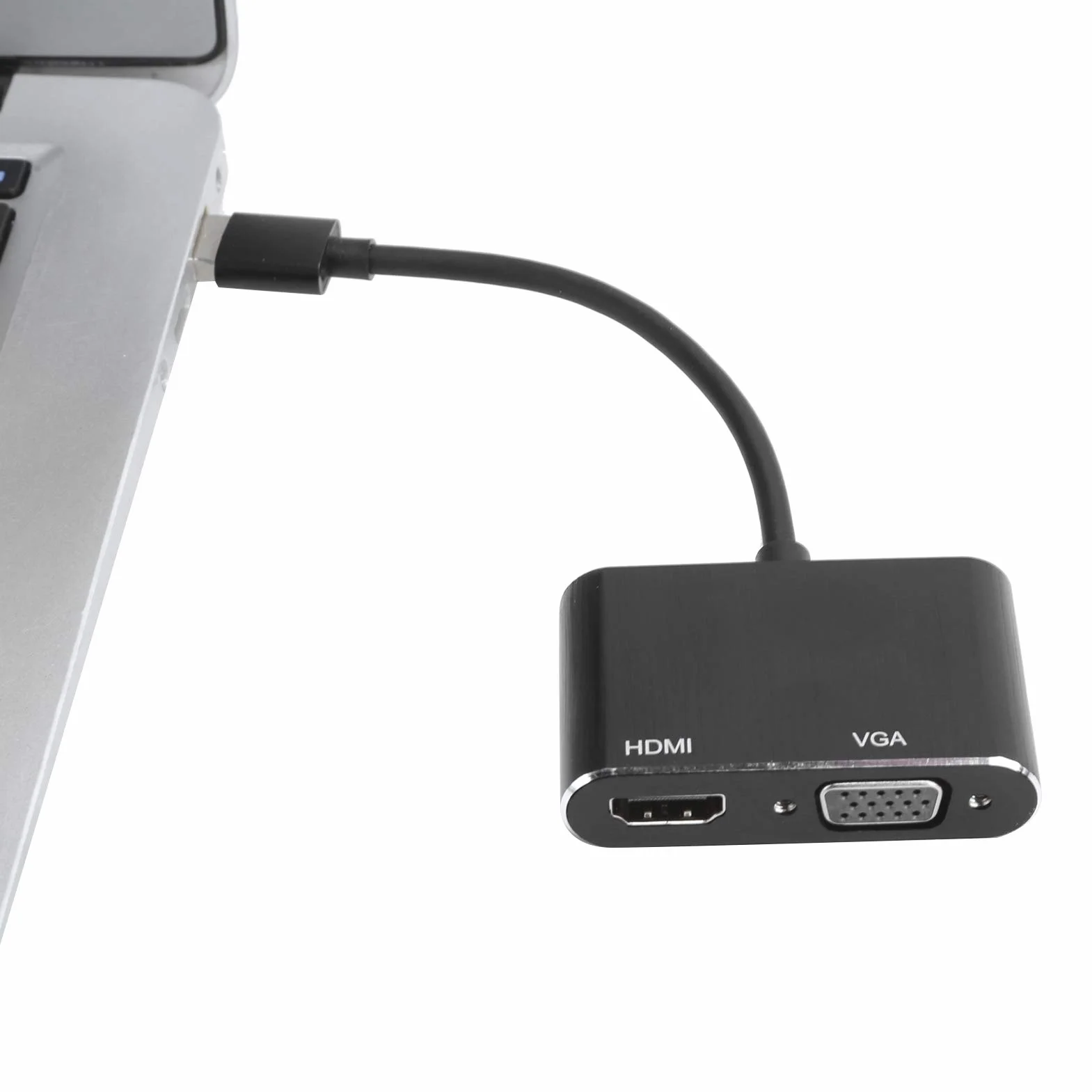 Adapter USB na HDMI VGA, Konwerter USB 3.0 na HDMI 1920 X 1080P, żeński Adapter Wideo 5 Gb/s USB na HDMI i VGA, Plug and Play