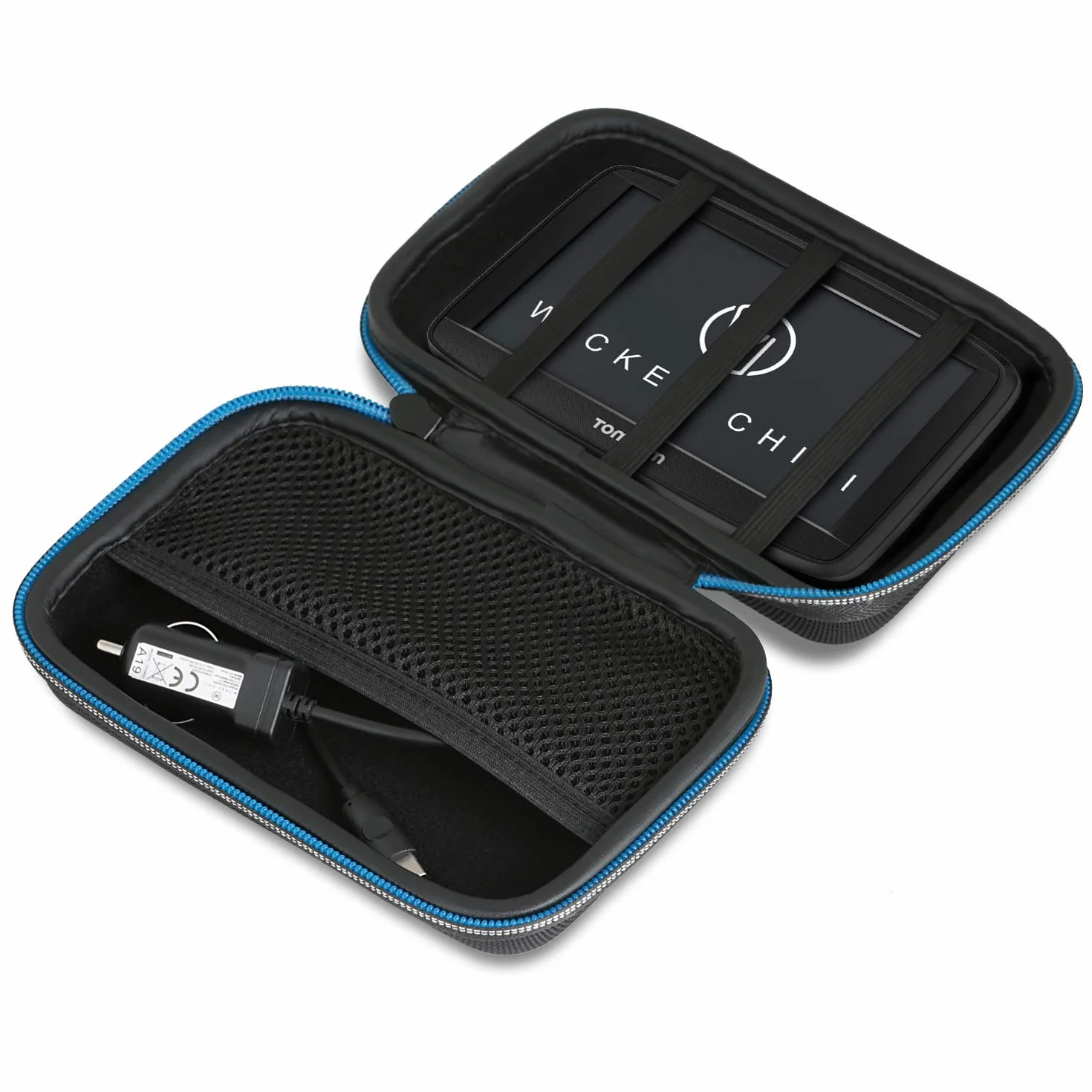 Wicked Chili AntiShock Case Pokrowiec ochronny dla dysku twardego, SSD i | urządzeń nawigacyjnych (maks. 15 x 10 x 4,5 cm, kieszeń na kabel do ładowania)