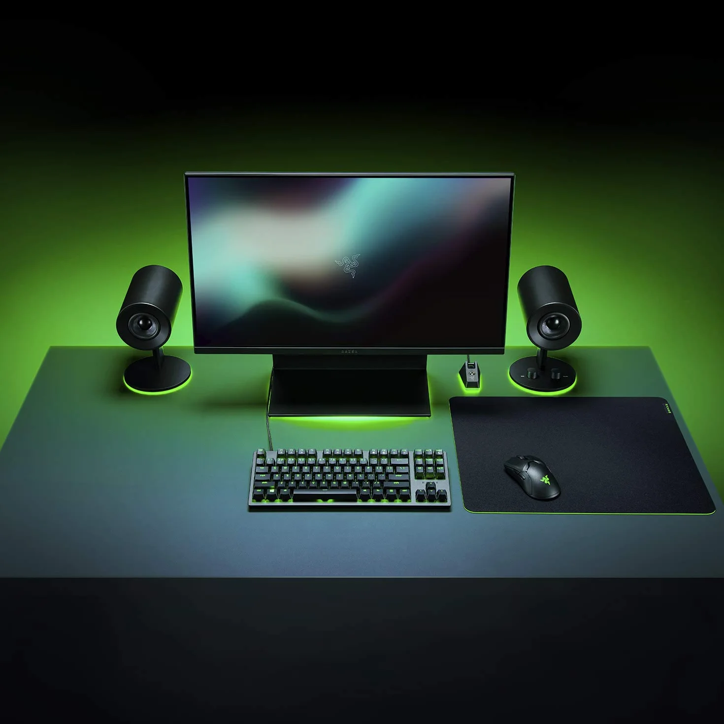 Razer Gigantus V2 Large - Miękka duża podkładka pod mysz do gier zapewniająca szybkość i kontrolę (antypoślizgowa guma, teksturowana tkanina z mikrowłókien, 45 x 40 x 0,3 cm) Czarny