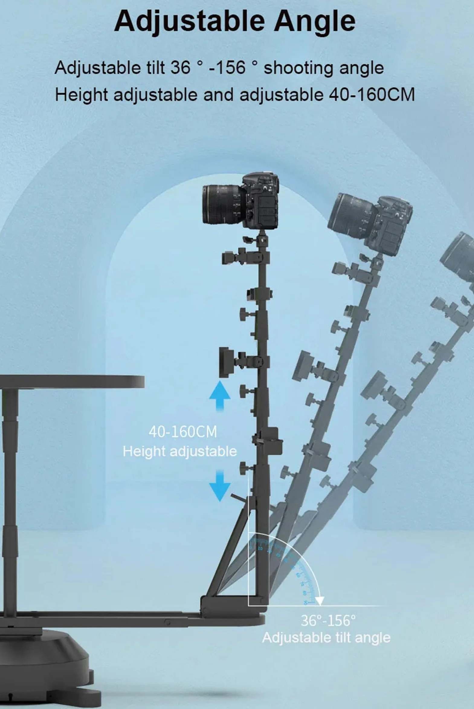 Gramofon fotograficzny 360 stopni, elektryczna budka fotograficzna Profesjonalny sprzęt wideo, do różnorodnej fotografii produktowej
