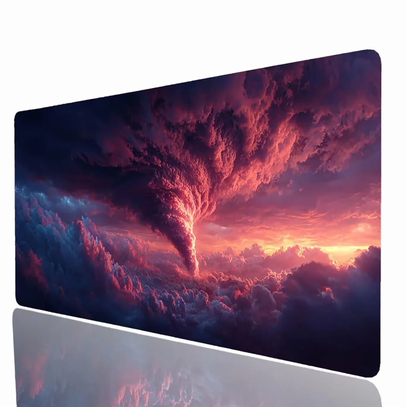 Podkładka pod mysz, chmura, duża podkładka pod mysz do gier, 140 x 60 x 0,30 cm, podkładka na biurko duża jako podkładka pod mysz do laptopa, komputera, klawiatura do gier, poprawia dokładność i