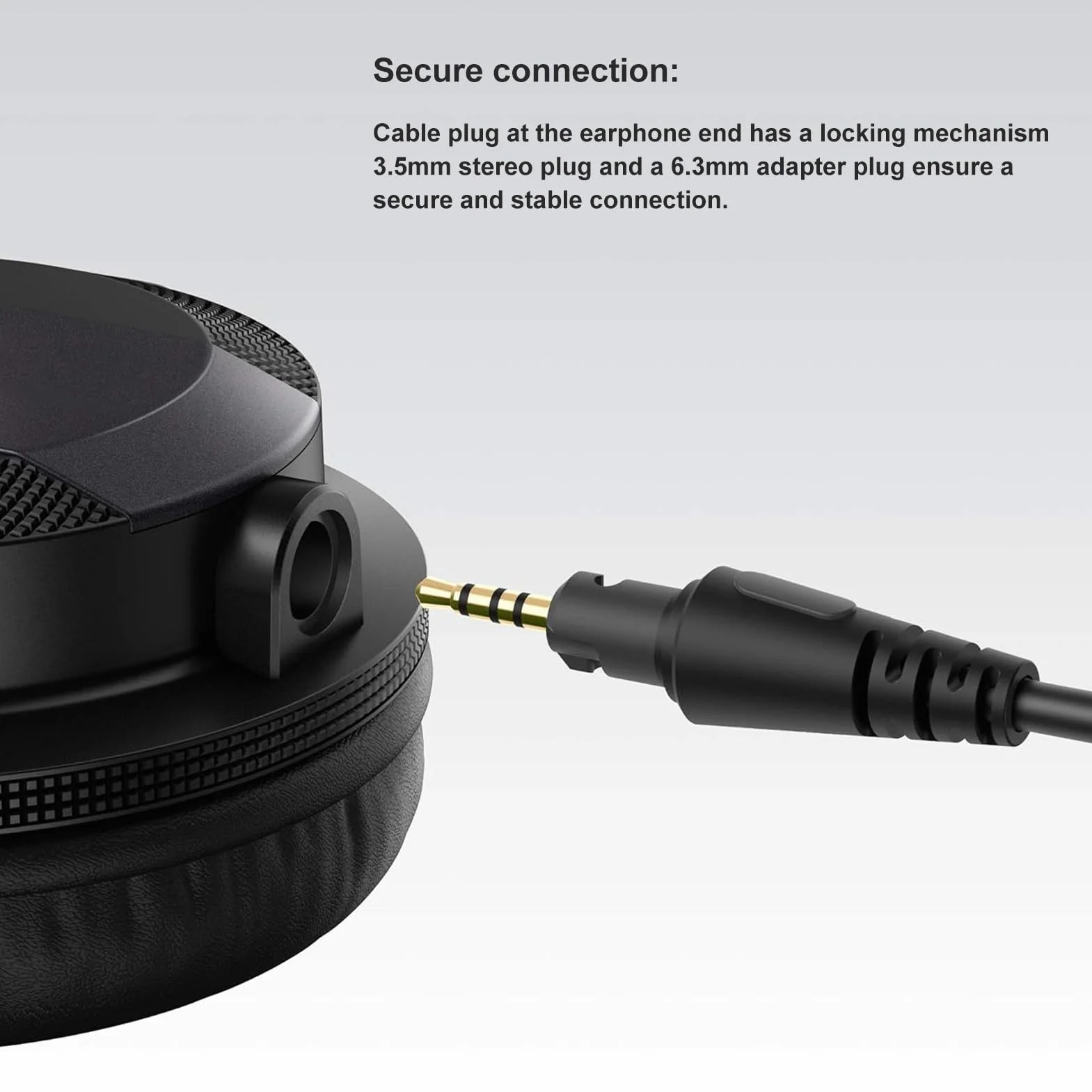 Kabel Spiralny do Pioneer DJ HDJ-CUE1 HDJ-CUE1BT HDJ-X5 HDJ-X7 HDJ-S7, Przedłużacz Zastępczy Kabla Audio, z Adapterem 6,5 Mm