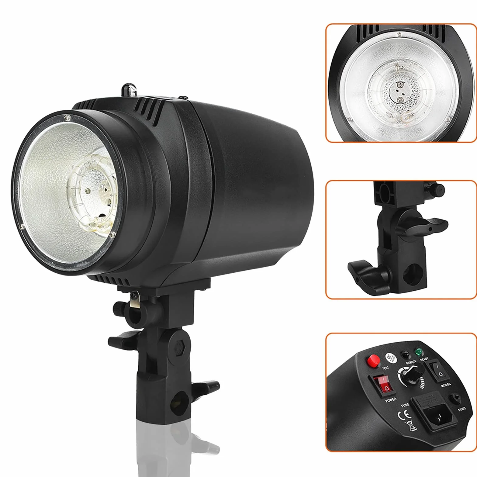 VBESTLIFE GY-180 Mini - Studio Fotografia błyskowa, 180 W, 5500K GN38. (Czapka UE 220V)