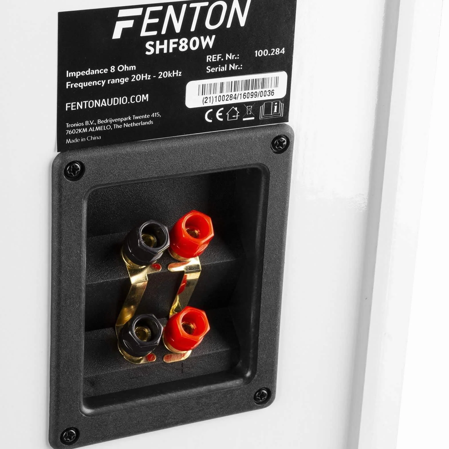 Fenton SHF80W Hifi Speakers 500W - Stylowy 3-drożny zestaw głośników High-End - 3 Woofery + Głośniki wysokotonowe - muzyka, filmy i gry - biały