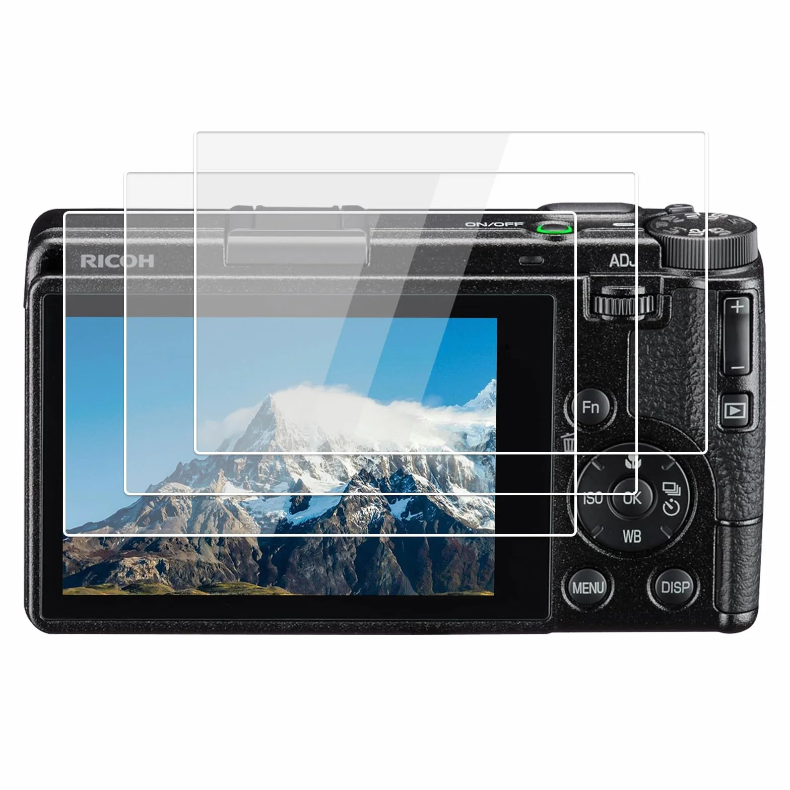 kinokoo Osłona ekranu kompatybilna z aparatem Ricoh GR IV, 0,25 mm, twardość 9H, folia ze szkła hartowanego do Ricoh GR IV, bez pęcherzyków powietrza, odporna na zarysowania, 3 szt