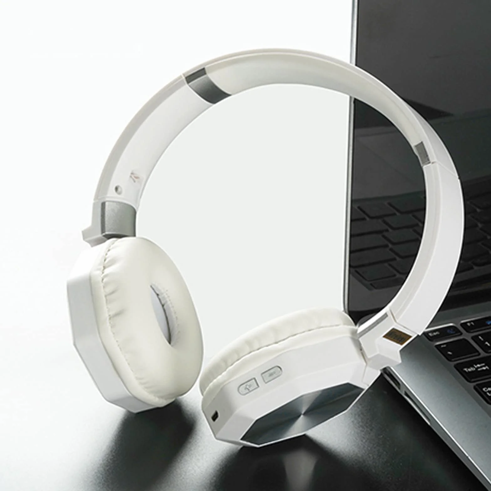 Słuchawki stereofoniczne nauszne, bezprzewodowe zestawy słuchawkowe Bluetooth, składane zestawy słuchawkowe bezprzewodowe i przewodowe z miękkimi nausznikami z białkami pamięci, do telefonów komórkowy