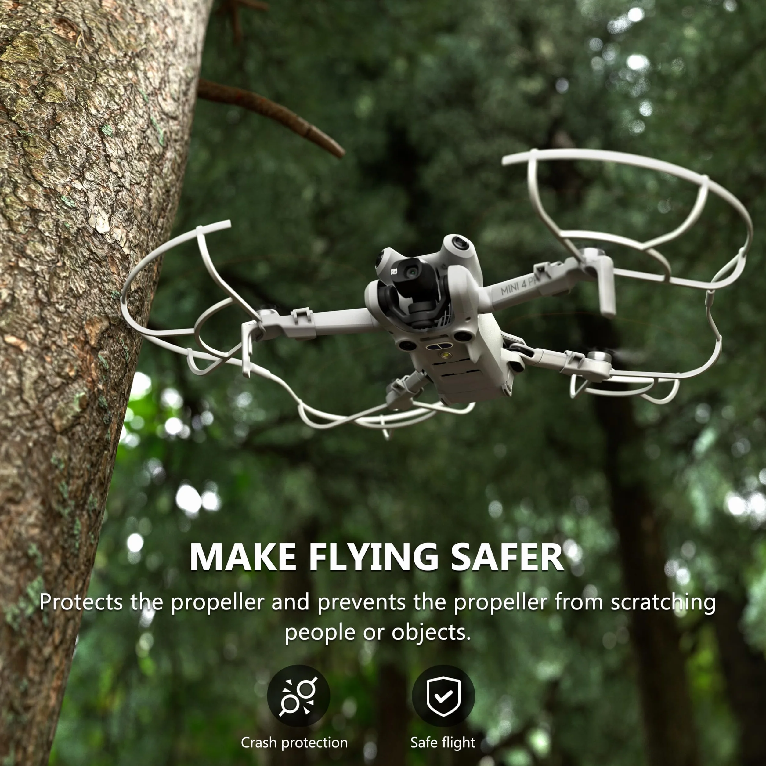 STARTRC Mini 4 Pro Propeller Guard, zdejmowany ochraniacz śmigła szybkiego zwalniania do akcesoriów DJI Mini 4 Pro