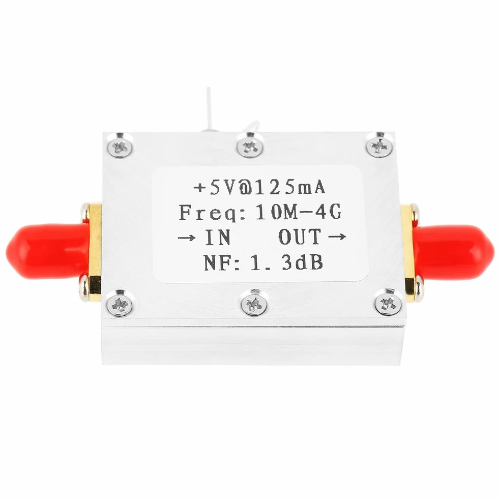 Wzmacniacz niskiego hałasu, 1 szt. wzmacniacz niskiego poziomu hałasu 21 dB Wysoki Gain LNA 0,01-4 GHZ szerokość pasma NF=1,3 dB wzmacniacz RF płyta modułu