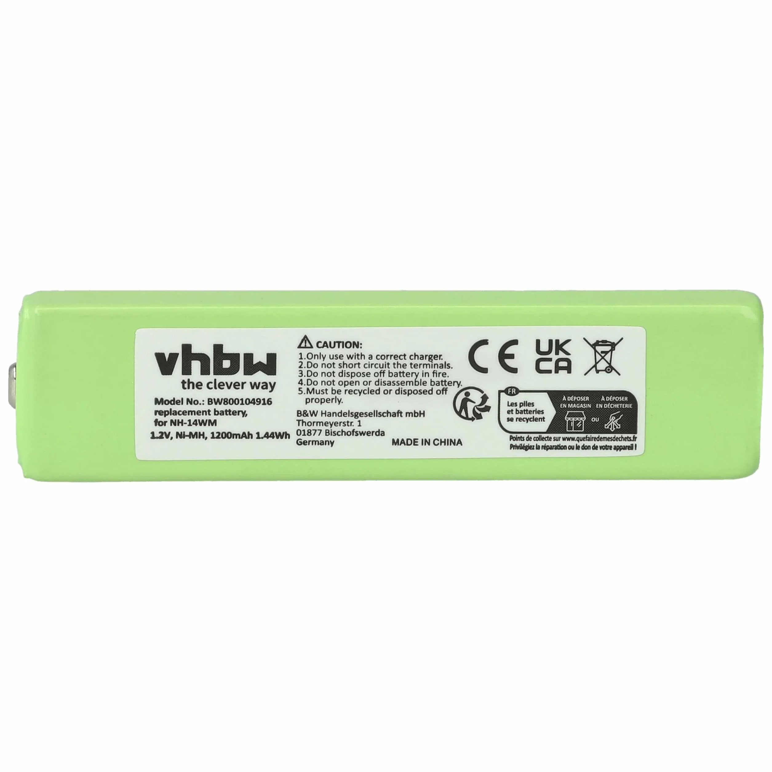 Akumulator zamienny do odtwarzacza MP3 1200 mAh 1,2 V NiMH NC-5WM GP14M SL-CT700 NH-9WM NC-6WM