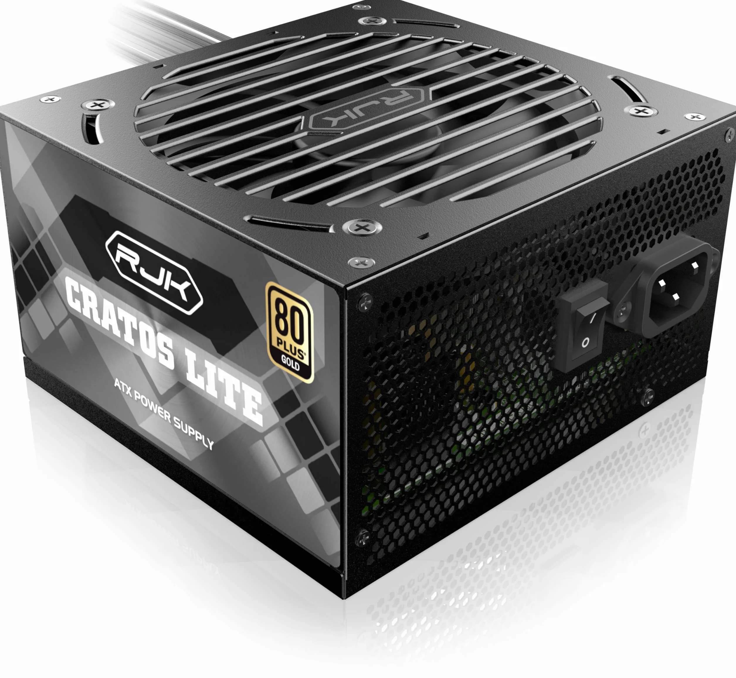 RAIJINTEK CRATOS Lite 850 W Black, 80 Plus Gold, ATX 3.1, niemodułowy zasilacz PC, PCIe 5.1 Ready, 120 mm Smart Fan, DC-to-DC, złącze 12 V-2 × 6, 5 lat