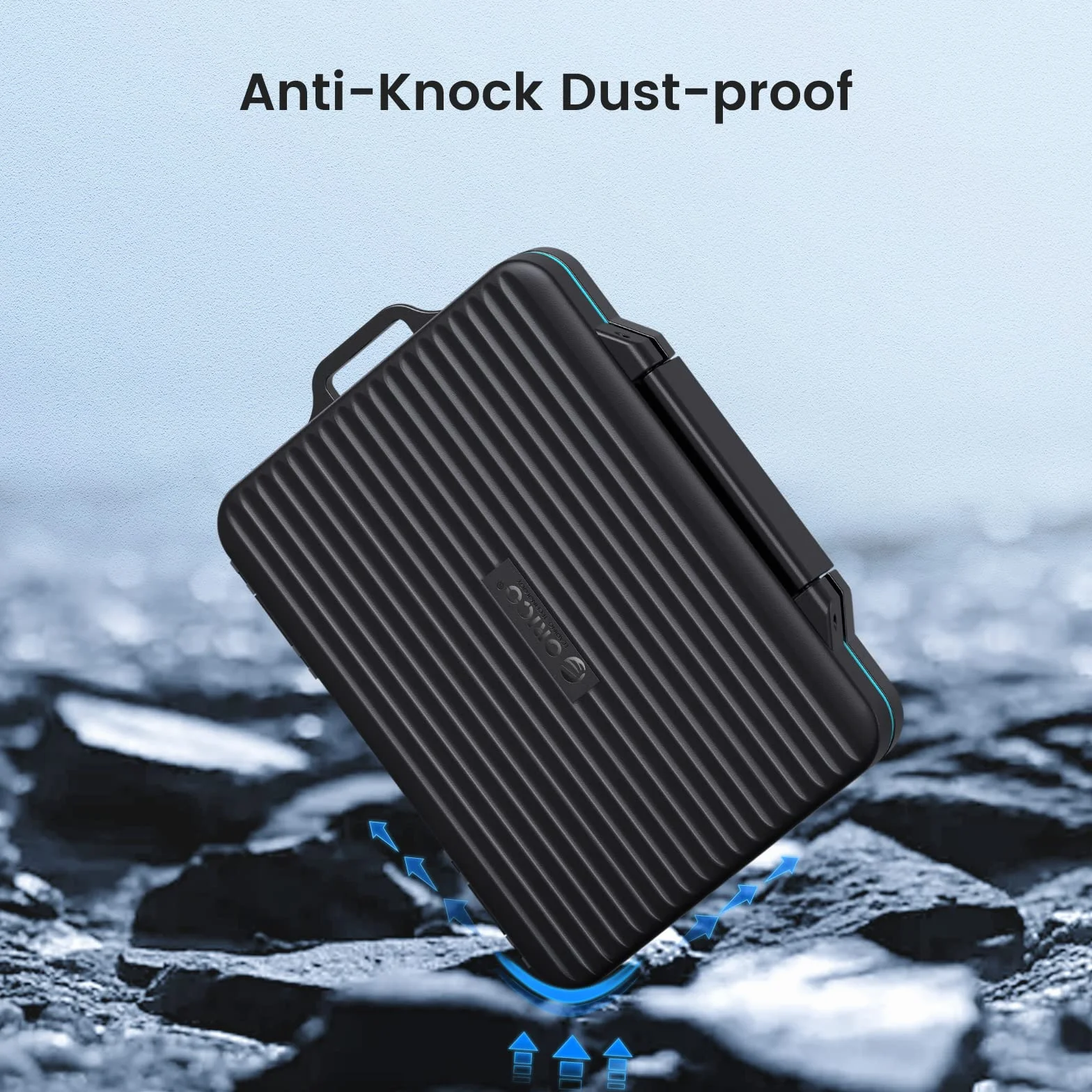 Etui ochronne na karty pamięci ORICO SD Memory Card Case na 12 kart SD i 12 kart TF, etui na karty pamięci, wodoszczelne i pyłoszczelne, z karabińczykiem i naklejką (PHCD-3)