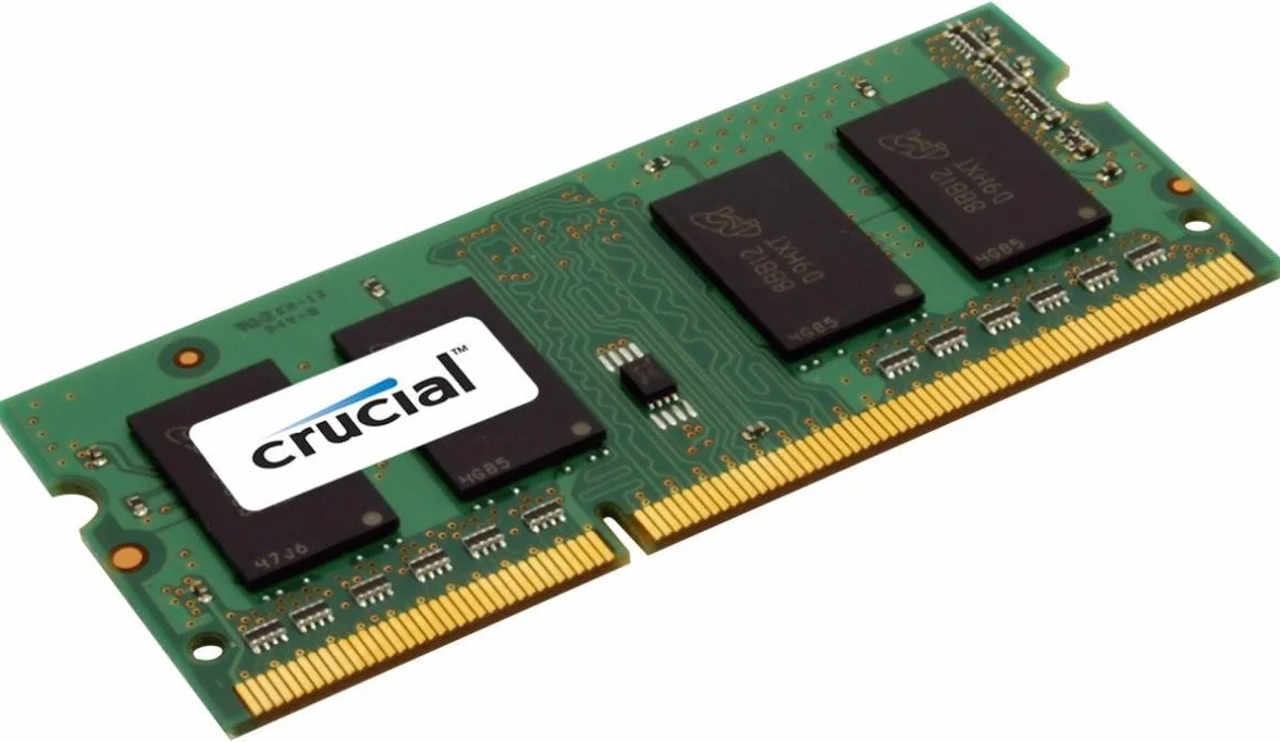 Crucial RAM CT51264BF160BJ 4 GB DDR3 1600 MHz CL11 pamięć do laptopa, wielokolorowa