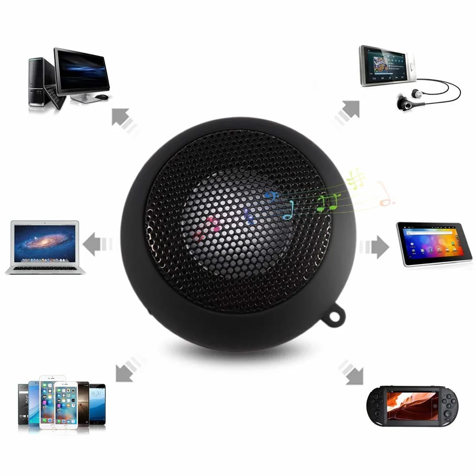 Przenośny głośnik Bluetooth Mini 3,5 mm Audio Mic HD Bass