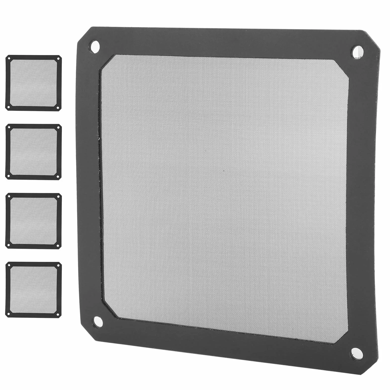 5 sztuk 120 * 120mm Filtr przeciwpyłowy Wentylator komputera Chłodnica do komputera PC, obudowa z siatki magnetycznej Wentylator chłodnicy pyłoszczelna osłona filtra przeciwpyłowego Grill do komputera PC
