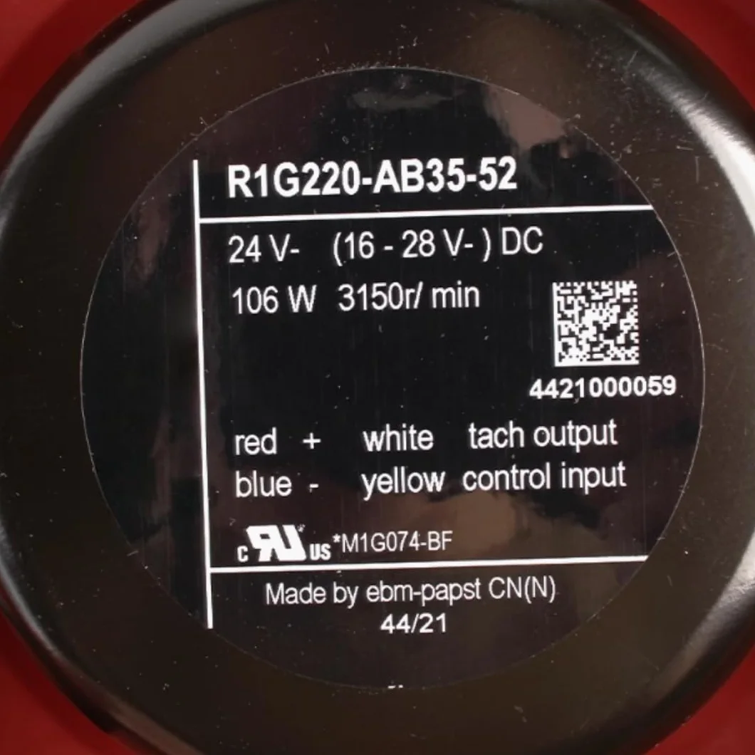 Wentylator chłodzący R1G220-AB35-52 24V 5A 106W 3150RPM 225mm