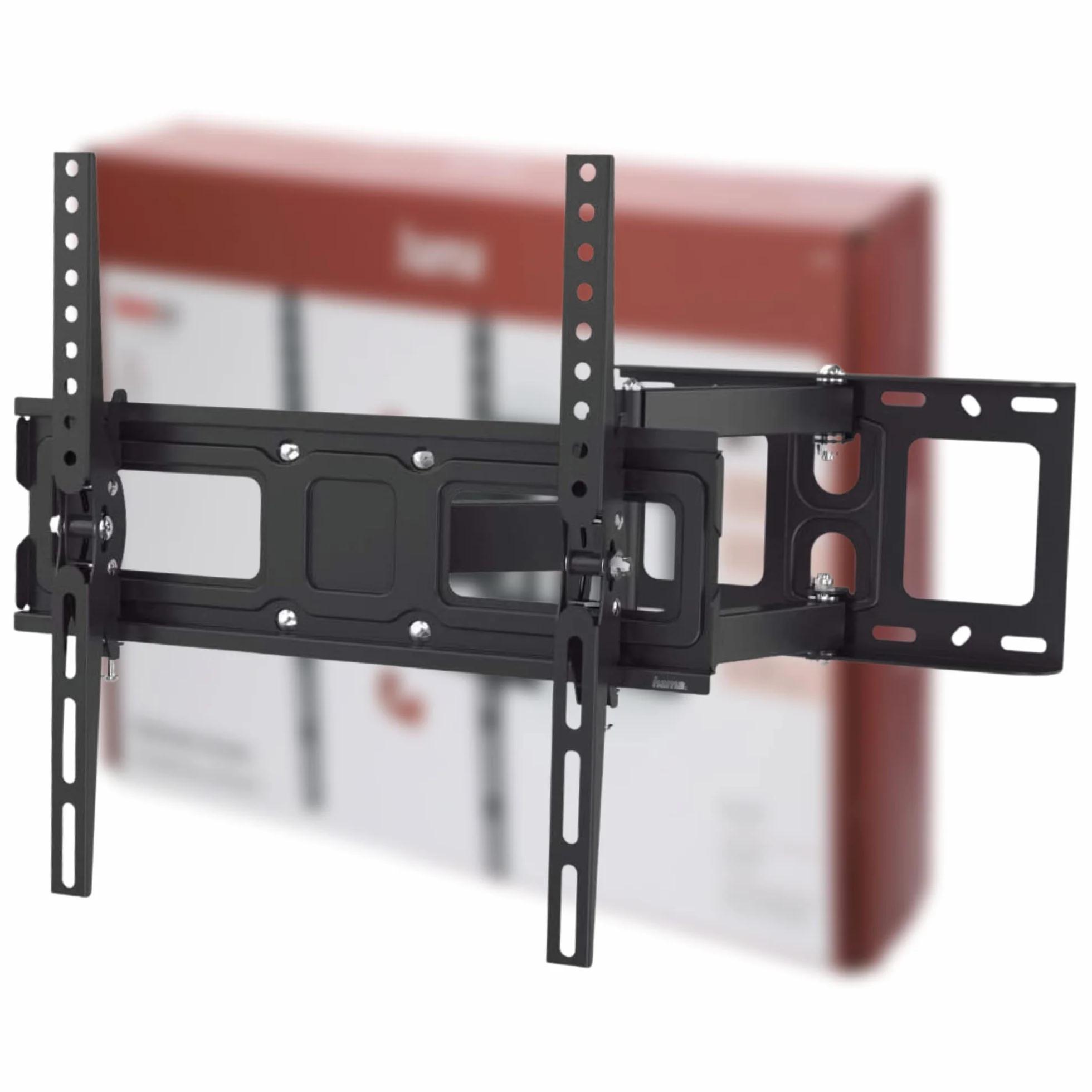 Hama Uchwyt ścienny do telewizora LCD/LED 32"-65" (VESA 400x400, pochył +/- 15°, organizer kabli, 3 przeguby, stal, maks. udźwig 35kg) czarny