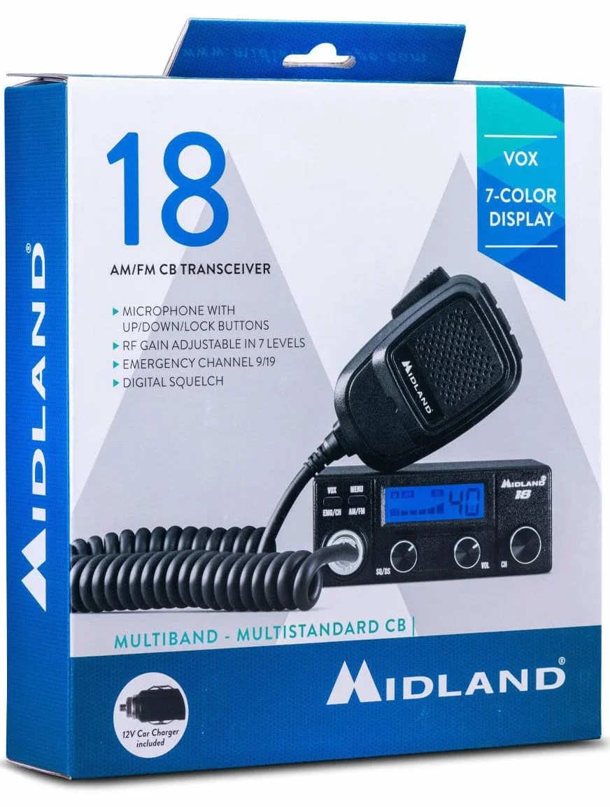 Midland 18 samochodowych radiotelefonów CB