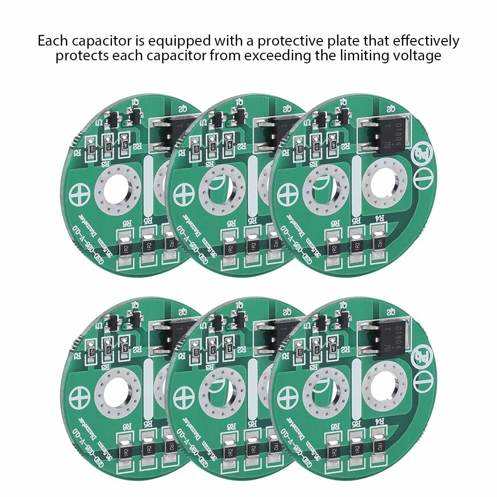 Super kondensator 2,5 V z płytą graniczną modułu ochronnego, zestaw 6 szt.