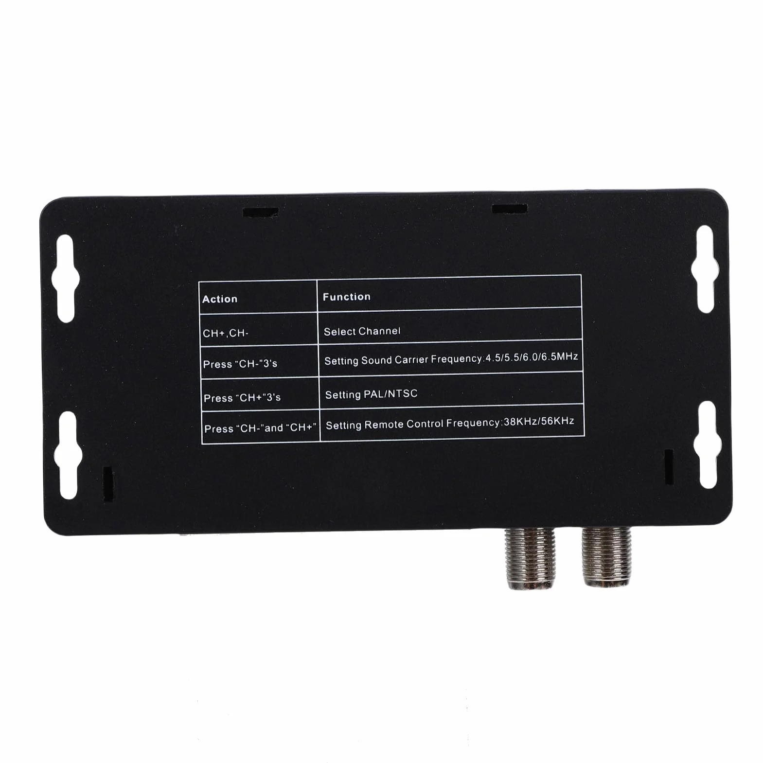 ciciglow Modulator RF, Modulator HDMI na RF z 471,25 MHz na 885,25 MHz, Konwerter Koncentryczny 1080P HD Obsługujący Format NTSC PAL dla Konsoli do Gier Telewizyjnych