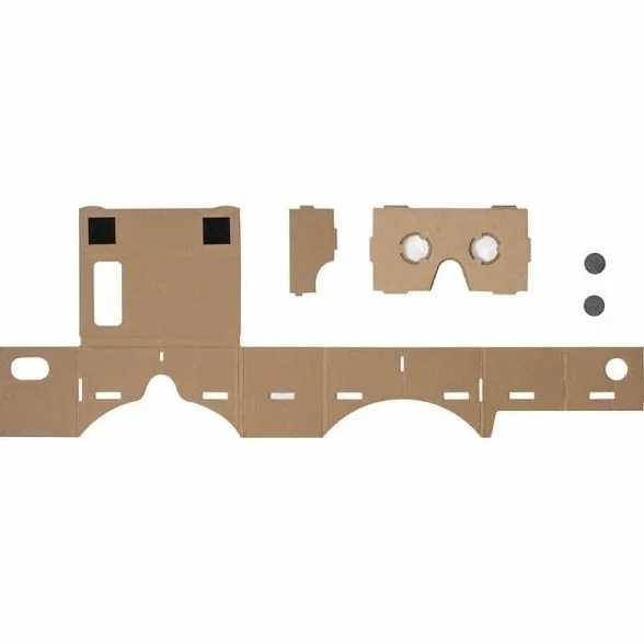 Okulary VR do testu smartfona Cardboard Portsmouth brązowe