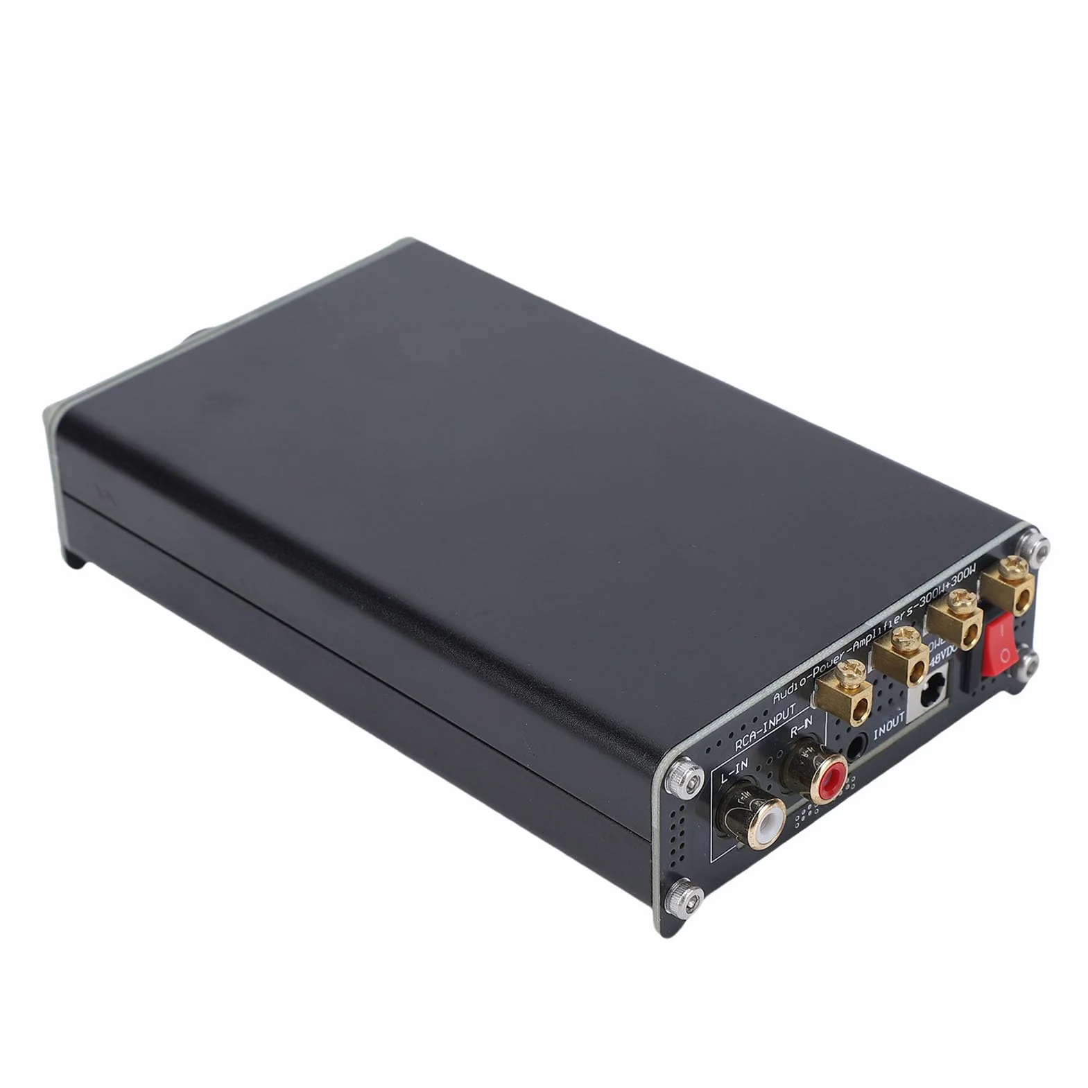Fabater Wzmacniacz HiFi Klasy D o Mocy 300 W X 2 Zaawansowany Zintegrowany Wzmacniacz Mocy ze Sprzężeniem Zwrotnym do Domowego Systemu Dźwiękowego z Głośnikami, materiał ze Stopu Aluminium
