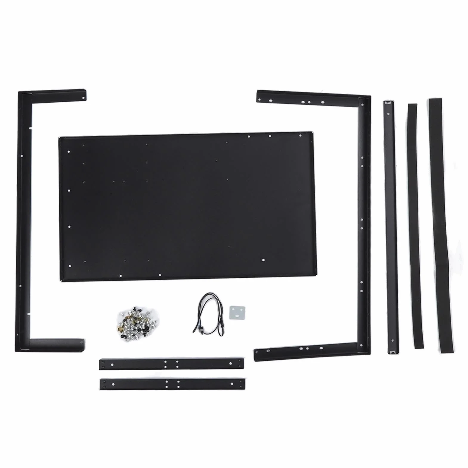 Gedourain Karta Graficzna GPU DIY Obudowa Komputera dla Płyty Głównej ATX MATX FLEX, Wydajne Chłodzenie Komputer Otwarta Obudowa dla Graczy i Profesjonalistów, Solidny materiał z Blachy Stalowej