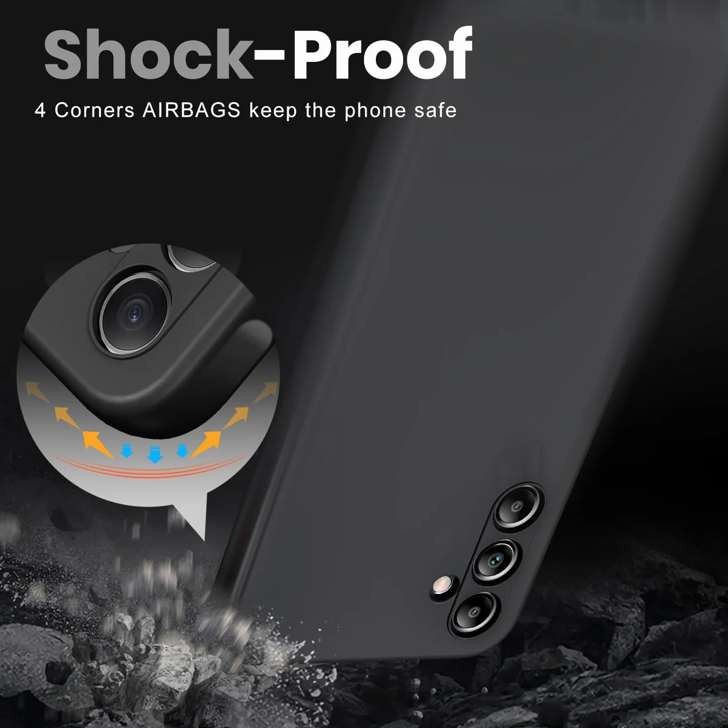New&Teck Etui ochronne do Samsung Galaxy A35 5G, folia ochronna z hartowanego szkła, TPU, zderzak
