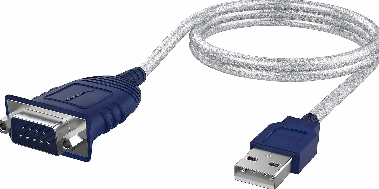 Sabrent Adapter USB na szeregowy (85 cm) USB na RS232 kabel szeregowy, kabel konwertera DB-9 (9-biegunowy) chipset Prolific kompatybilny z Windows, Mac OS X 10.6 i nowszym, Linux 2.4 et plus (CB-DB9P)