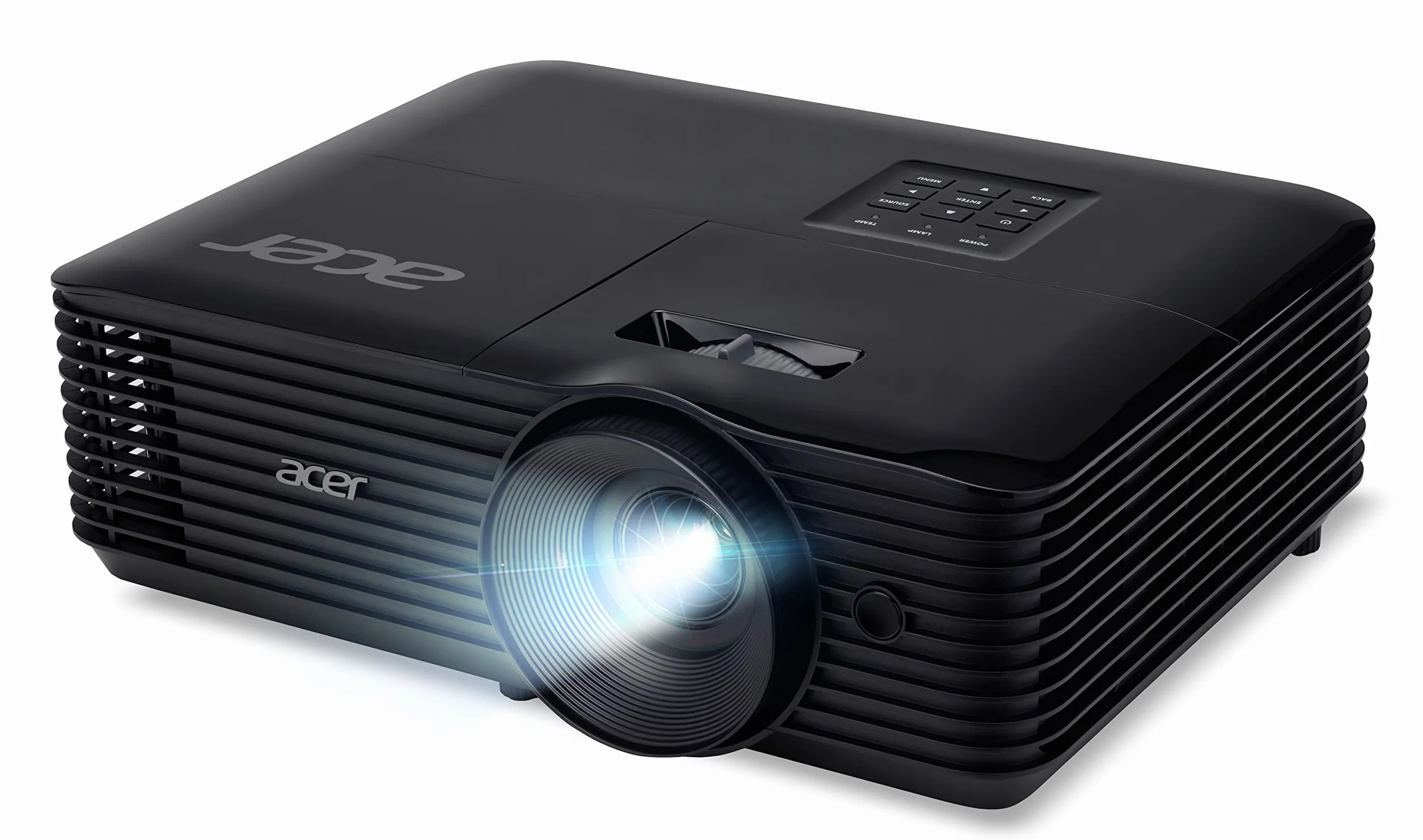 Acer Projektor X1128H DLP (SVGA (800 x 600 pikseli) 4800 ANSI lumenów 20 000:1 Kontrast 3D Keystone 1 x głośnik 3 W, czarny, kino domowe/biznesowe