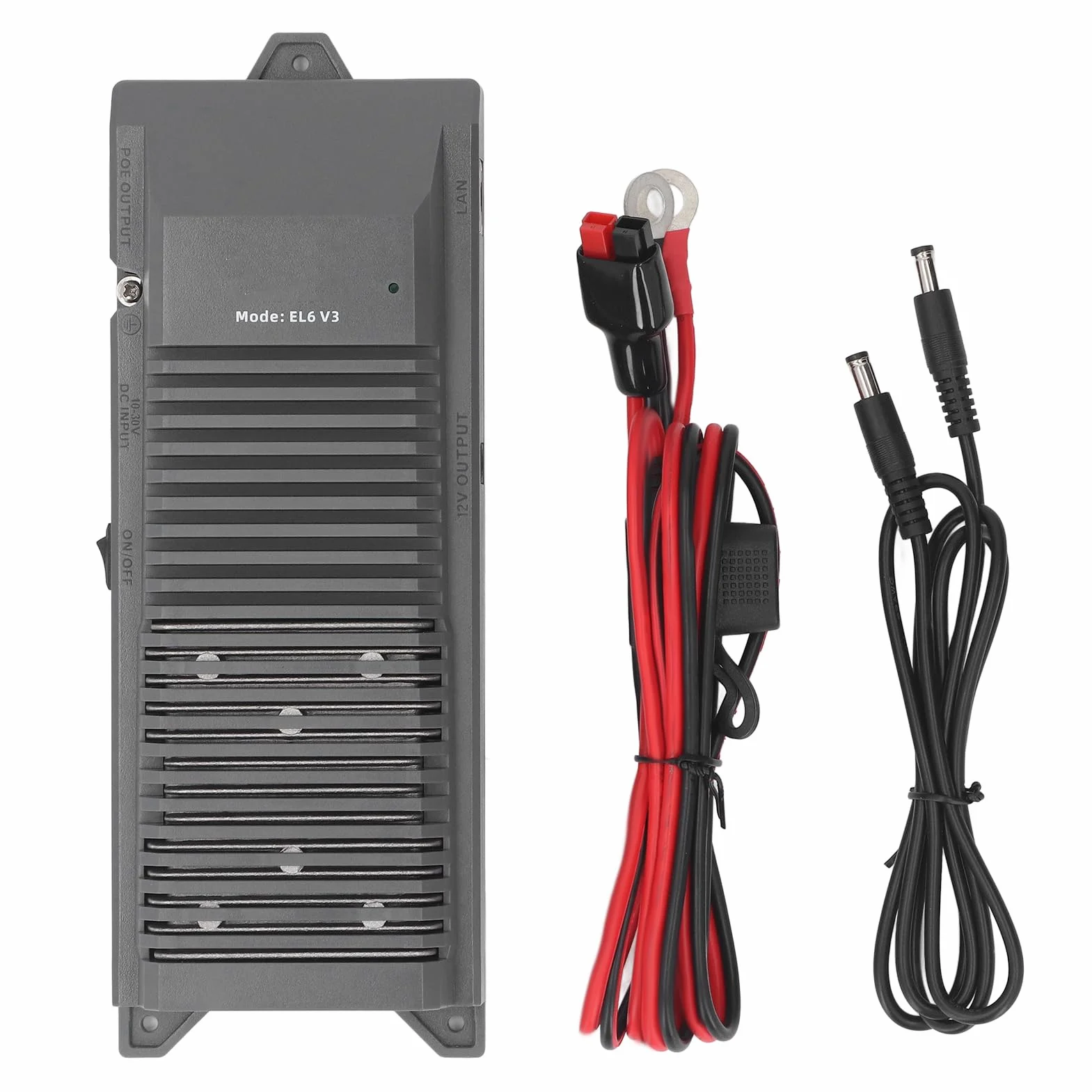FTVOGUE Zestaw Satelitarnego Konwertera Internetowego, Wysokowydajny Konwerter DC na POE do DISH V3, Stabilny Zasilacz 150 W z baterią 12 V, do Użytku na Zewnątrz