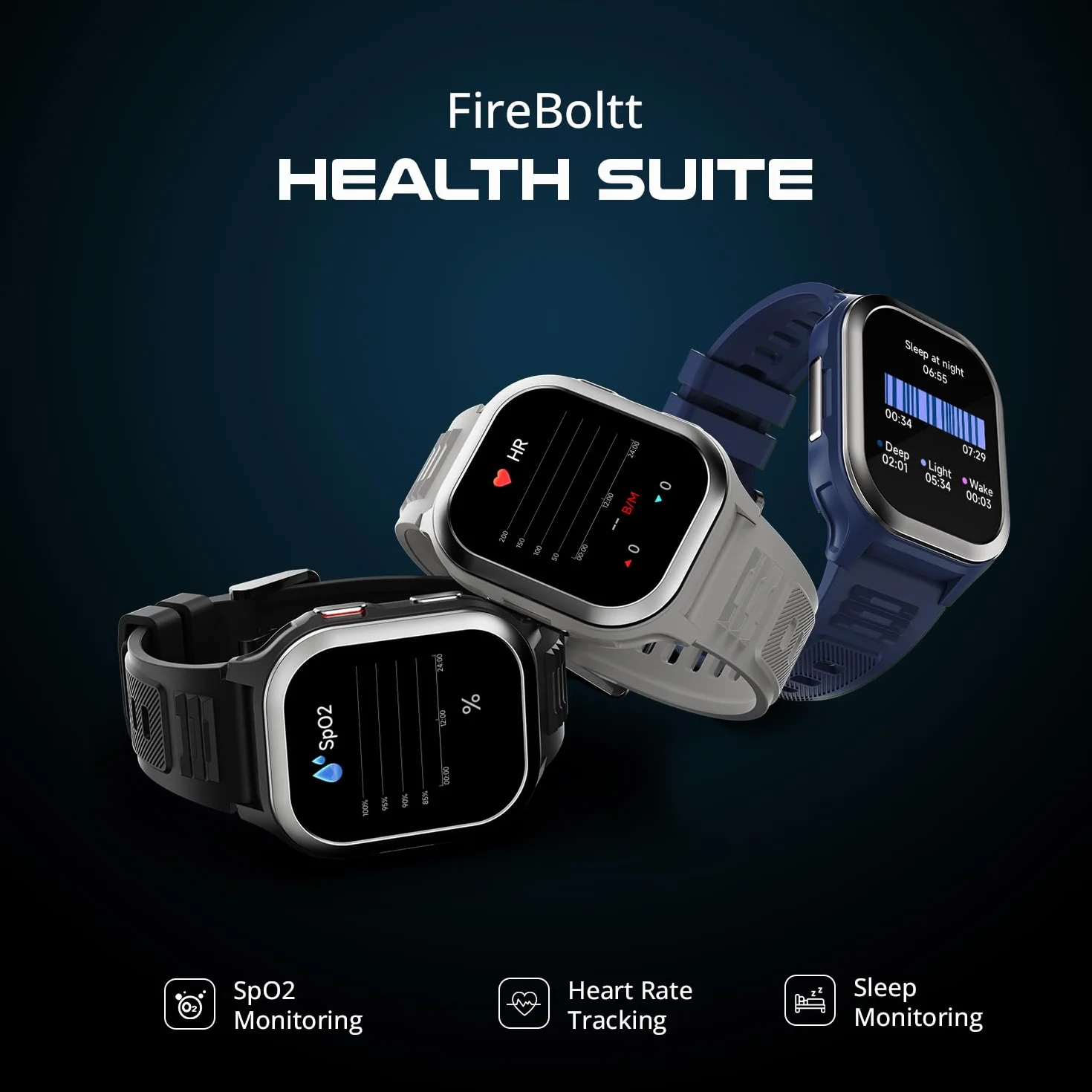 Fire-Boltt 4G Pro Volte Calling Smart Watch - wyświetlacz TFT 5.1 cm, 4G Nano-SIM GPS, Health Suite, tryby sportowe, bateria 400 mAh (czarny)