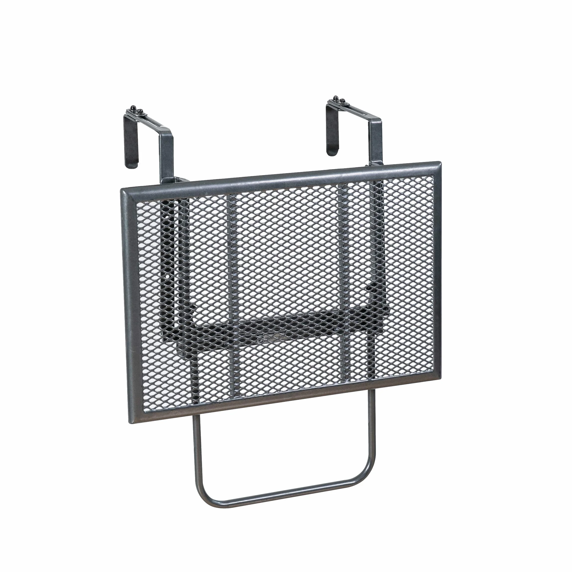 Stó³ wisz±cy balkonowy Ribelli z siatki ciêto-ci±gnionej i pow³oki z tworzywa sztucznego, odporny na warunki atmosferyczne, oko³o 60 x 40 x 56 cm, antracytowo-szary