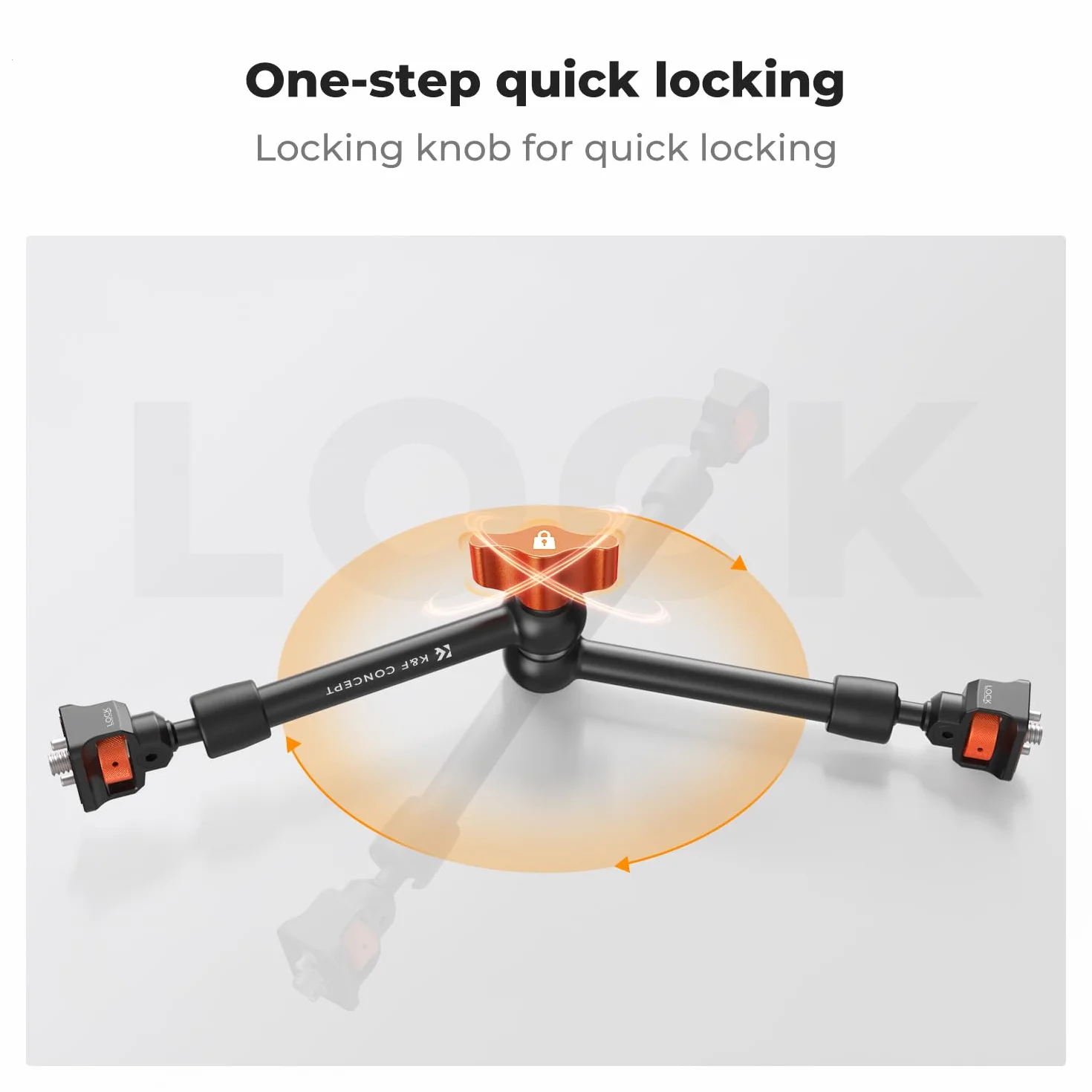 K&F CONCEPT 11 cali Magic Arm z Super Clamp, uchwyt na kamerę do klatki, monitora LED, światła, aparatu akcji, obciążenie 2 KG