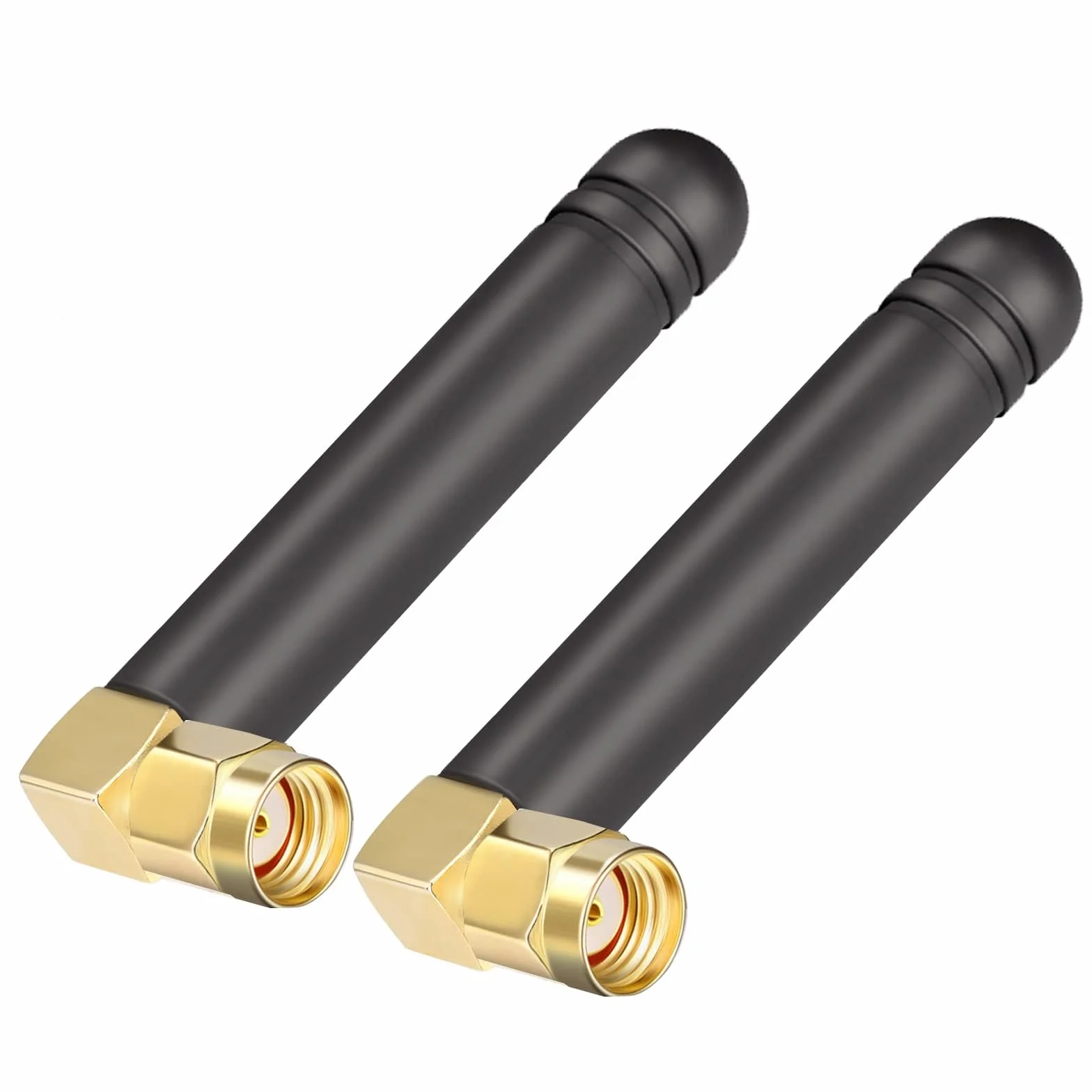 Bingfu Mini Antena WiFi Powietrzna 2.4GHz 5GHz 2dBi Antena MIMO z Prostym Złączem RP-SMA Samce 2-Pack dla Karty Sieciowej Routera WiFi Adaptera USB Monitora Nadzoru Wideo