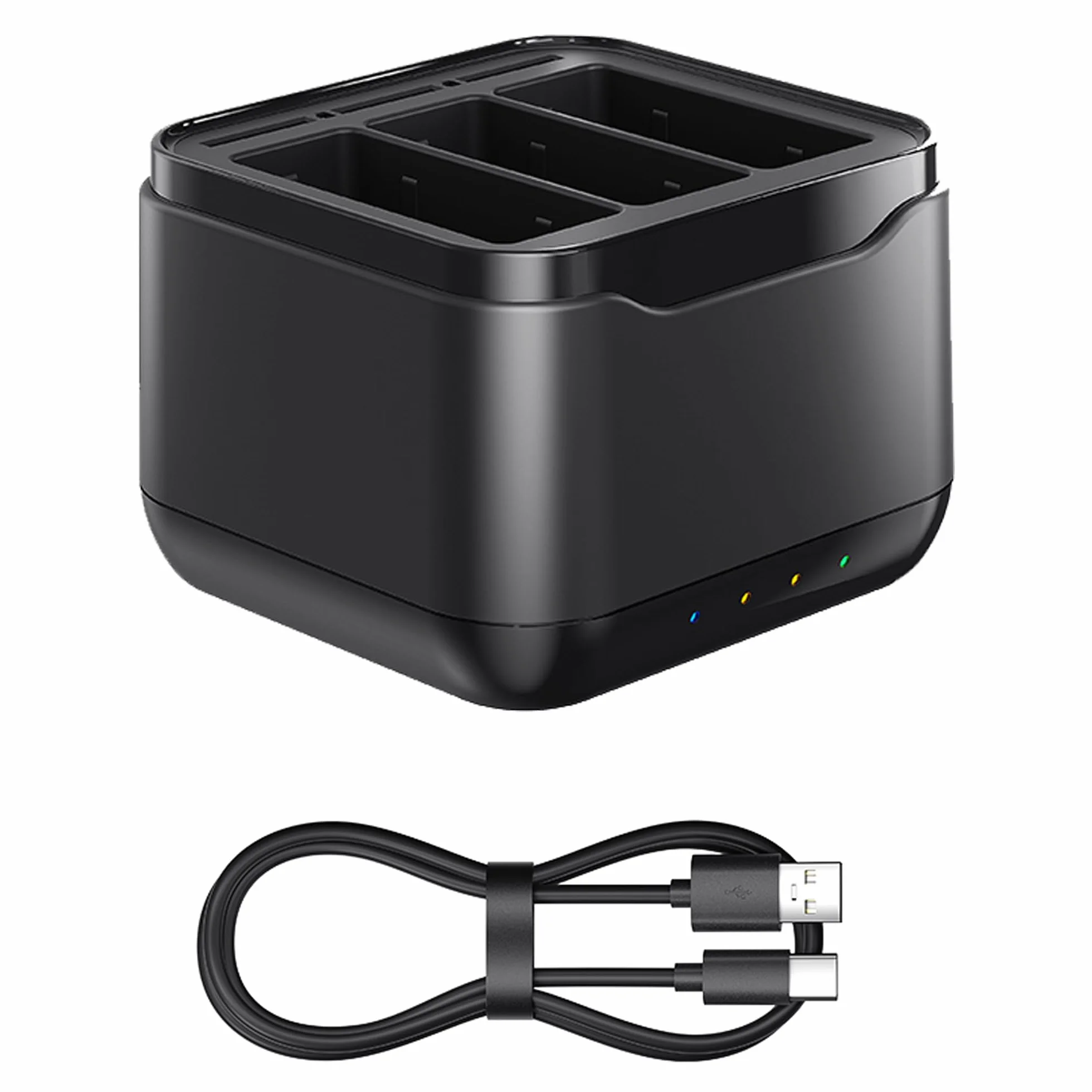 Szybka ładowarka 3 w 1 do GoPro Hero 13 Black USB Type-C Ładowarka do kamer akcji Smart Charging Hub akcesoria