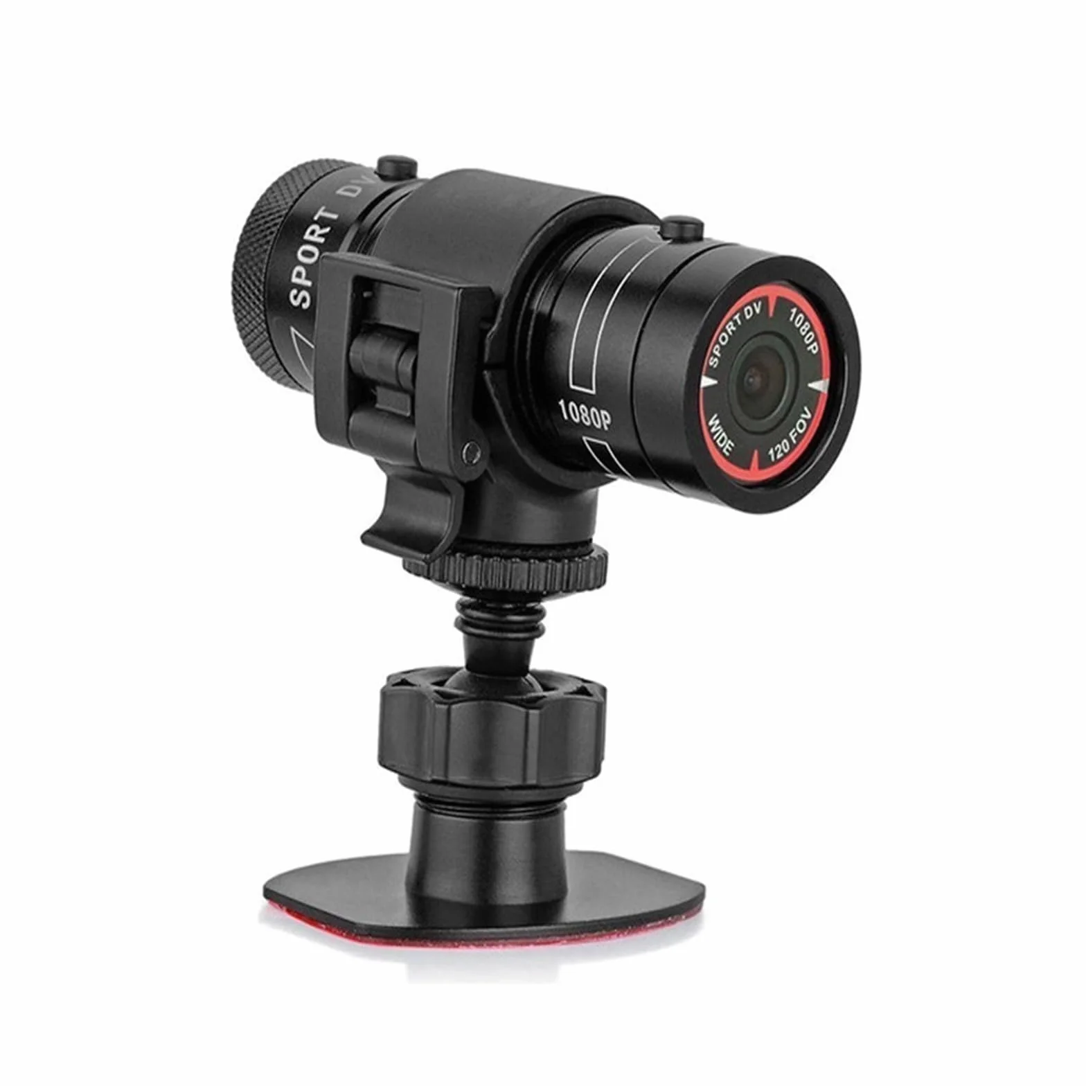 Sportowa Kamera Rowerowa Wodoodporna Kamera DV Action Video Na Deskę Rozdzielczą Motocykl Motor Motion Kask Kamera Rejestrator Jazdy Samochodem Przejrzystość Precyzja(Cam add 64gb card)