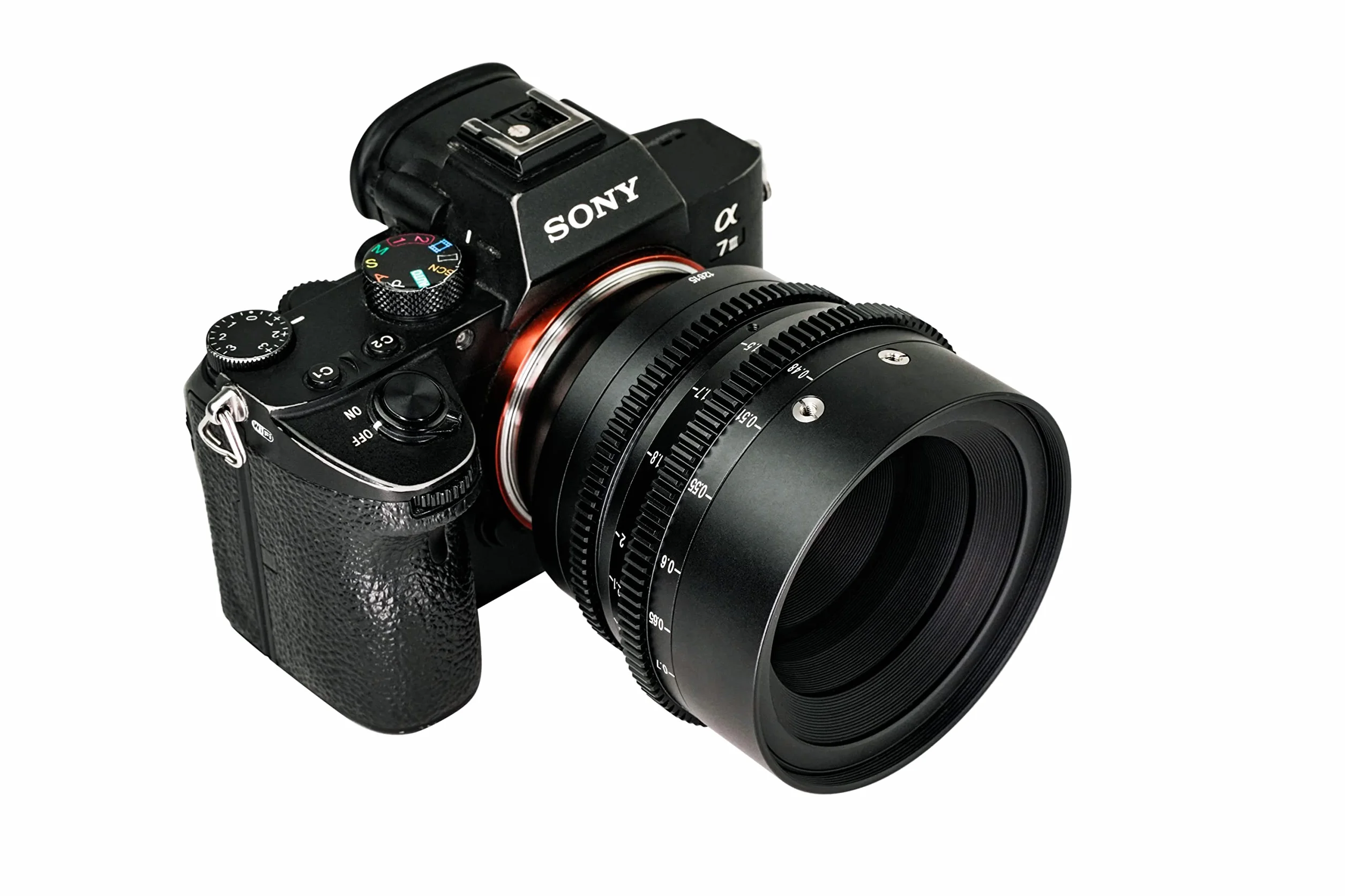 7artisans 50 mm T2.0 duża przysłona pełna ramka Cine obiektyw L-Mount, ręczne ustawianie ostrości i niskie zniekształcenia obiektyw kinowy aparaty bezlusterkowe kompatybilne z Sigma FP, Panasonic S1