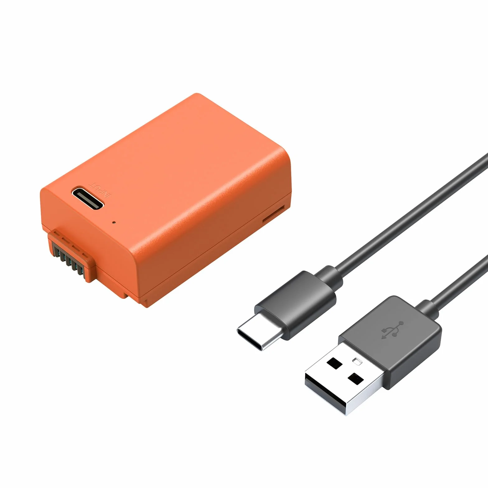 SMALLRIG EN-EL25 Bateria 1250 mAh USB-C Zamienna bateria do aparatu Nikon Z30 / Z50 / Z fc, 1,75H W pełni naładowana bateria do aparatu Nikon Z30, Z50, Z fc, pomarańczowa - 4967