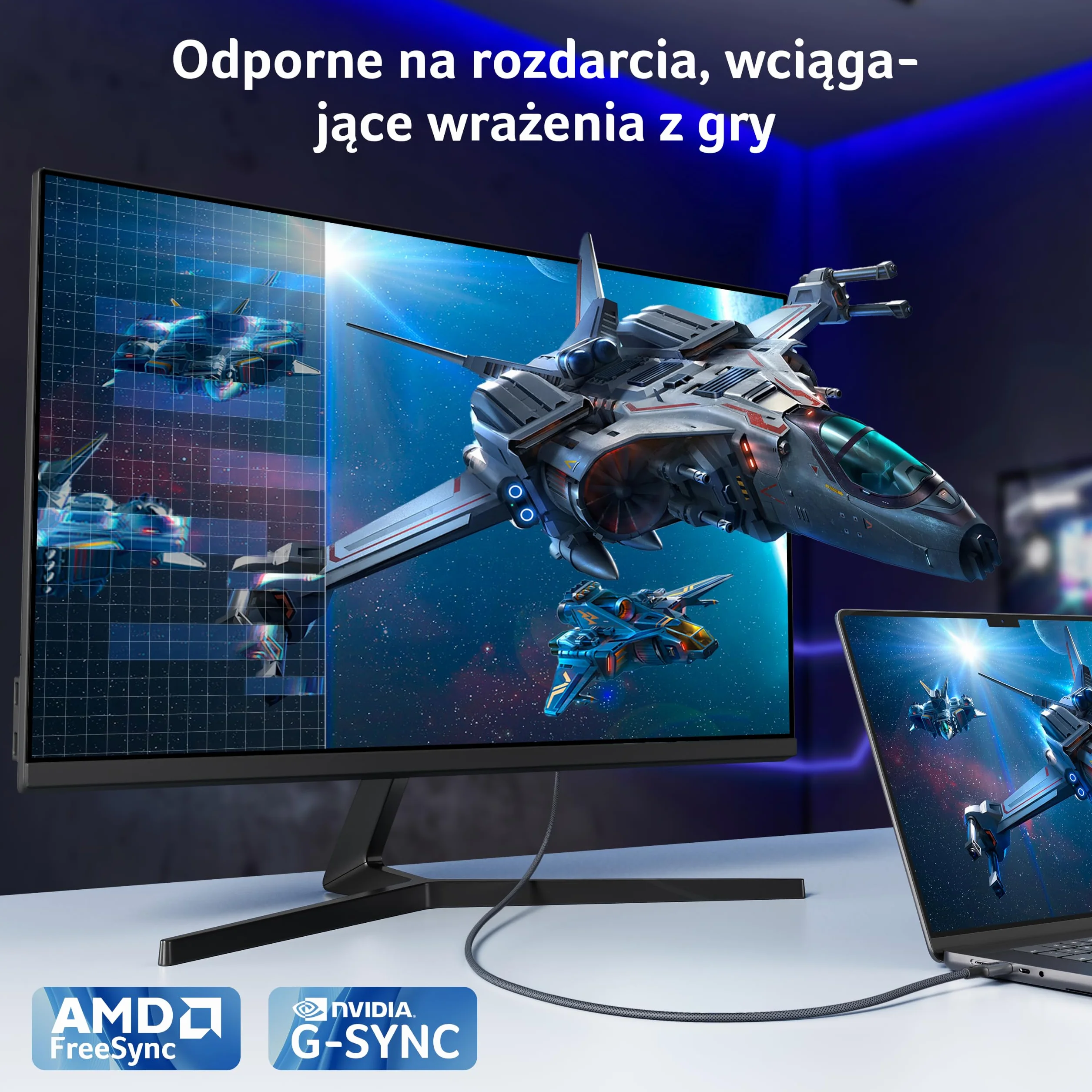 Acer Kabel USB C do DisplayPort 8K@60Hz, Thunderbolt 3/4/5 do DP 1.4 2 m | 4K@240Hz, HDR10+ MST Freesync HDCP 2.3 dla MacBook Neo/Pro M5, Mac mini M4, iPad Pro Air, iMac, iPhone 17, XPS, Galaxy S26