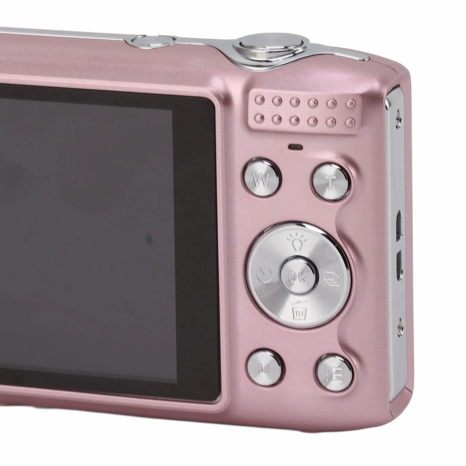 Aparat cyfrowy, 58 MP 4K Kamera do vlogowania z 16-krotnym zoomem i funkcją Anti Shake, mały podróżny dla nastolatków, dzieci, chłopców i dziewczynek (PINK)
