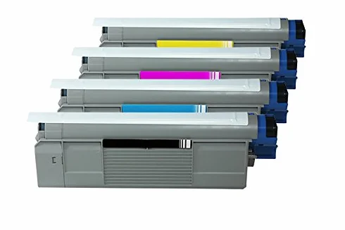 Rebuilt do Oki C 5650 - C5650 / C5750 / 43865708 & 43872305-43872307 - Toner zestaw ekonomiczny czarny, cyjan, magenta, żółty - na ok. 4 x 8000 stron (5% pokrycia)