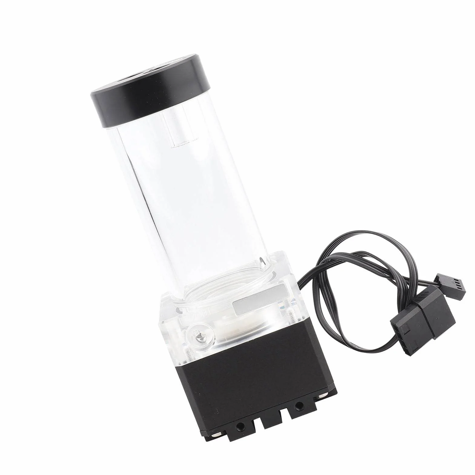 Eminchu Zbiornik Pompy PC Silne Chłodzenie Pompa Wodna 650L/H 3,5 Metra Głowica Pompy do Komputera Pompa Chłodząca wodą Konfiguracja Gier (17cm) (17cm) ()