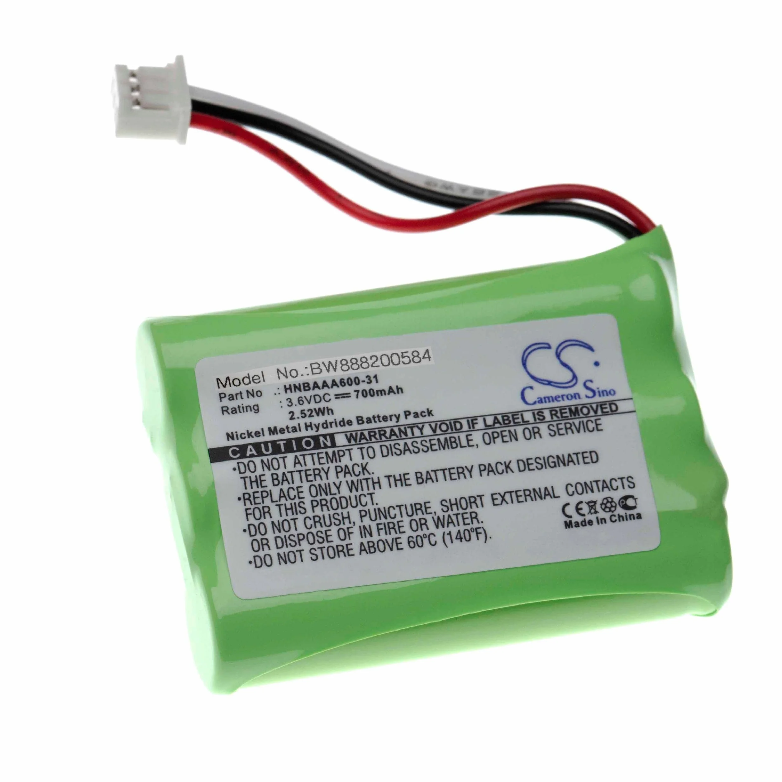 vhbw 1 x akumulator zamienny do Huawei HNBAAA600-31 do bezprzewodowego telefonu stacjonarnego (700 mAh, 3,6 V, NiMH)