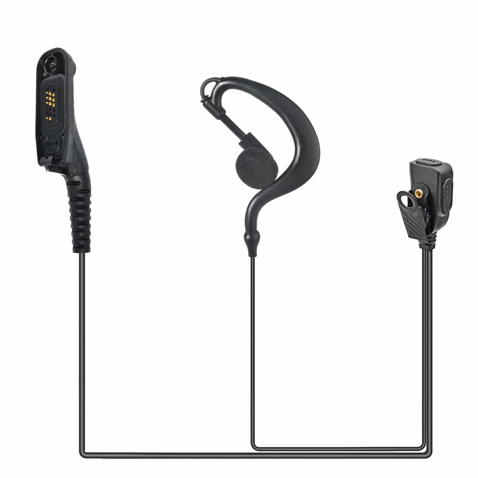 Słuchawka z mikrofonem Multi Pin zestaw słuchawkowy kompatybilny z Motorola DP3400 DP4400 DP4800 DGP4150 XiR-P8200 Xpr-6300 dwukierunkowe radio (kształt G, 1)