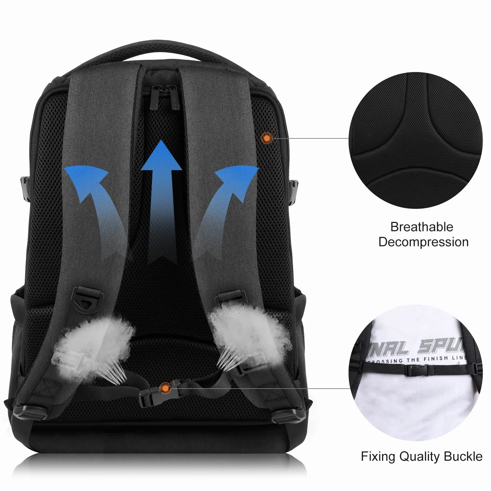 Fututech Torba fotograficzna do DJI Ronin-SC Ronin-S DSLR Camera DSLR Wodoodporny plecak na aparat, stabilizator odporny na zarysowania z osłoną przeciwdeszczową, czarna, czarny