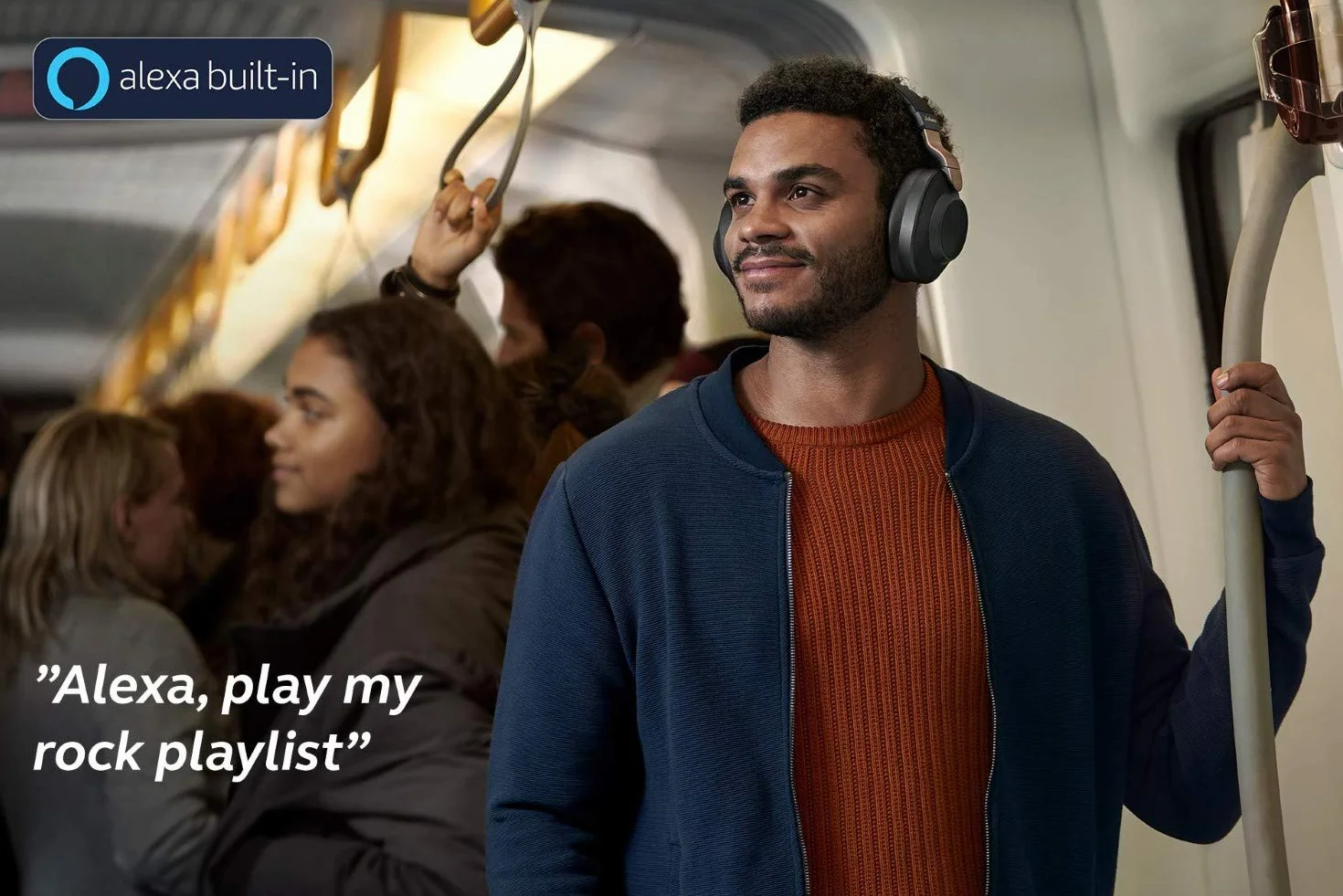 Jabra Elite 85h Amazon Edition - bezprzewodowe słuchawki na ucho z redukcją szumów i długą żywotnością baterii do rozmów i słuchania muzyki; Czarno-miedziane