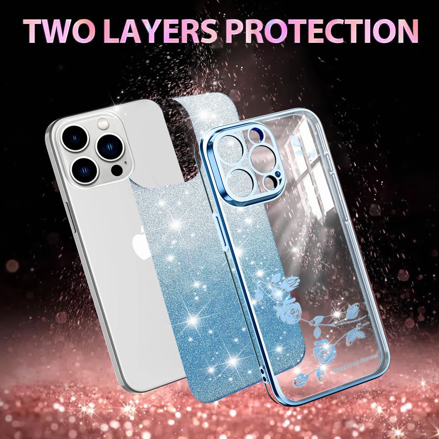 XINYEXIN Przezroczyste brokatowe etui do Xiaomi Redmi Note 11 4G / Redmi Note 11S 4G, dla kobiet i dziewcząt, błyszczące diamentowe etui na telefon, ultracienkie, cienkie, przenośne, odporne na