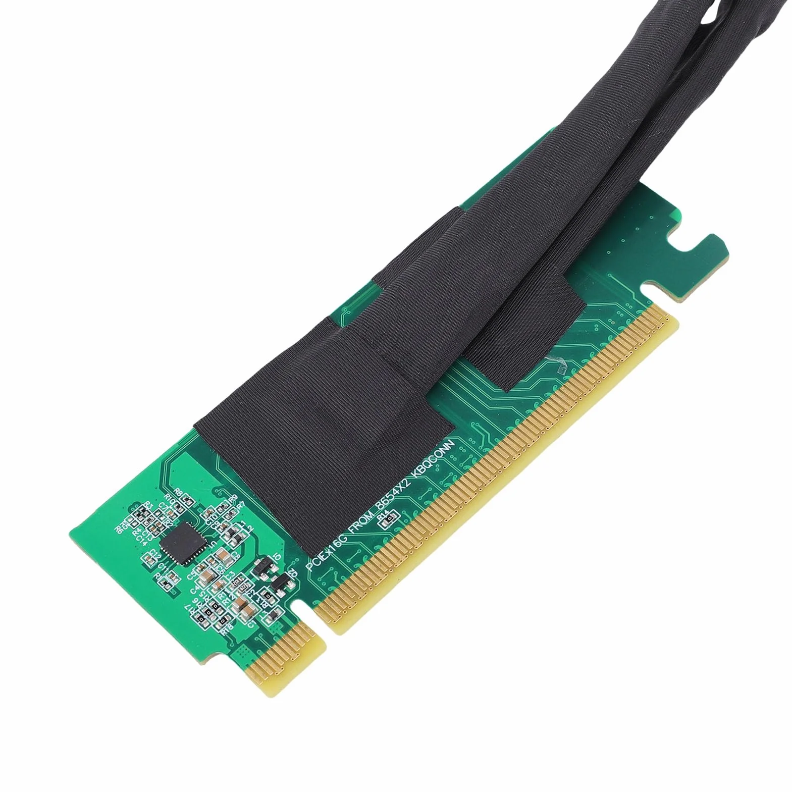 Alomejor Wysokowydajny Dzielony Przedłużacz PCIe 4.0 X16 do SFF-8654 do Wszechstronnych Płyt Głównych Komputerów 1 Sztuka