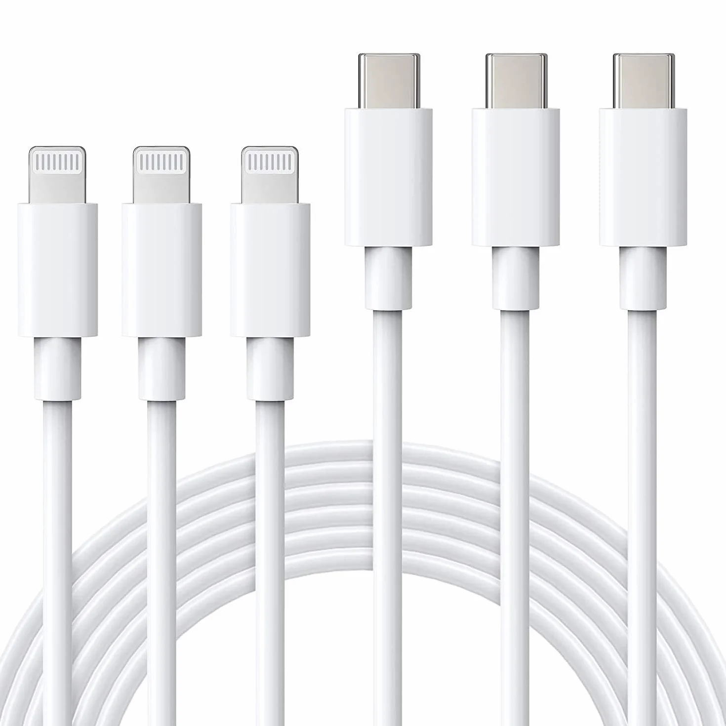 ilikable Zestaw 3 kabli USB C do Lightning 2M iPhone Quick Charge MFi z certyfikatem kabel ładowarka iPhone USB C do iPhone 14 13 12 Pro Max Mini iPhone 11 Pro X XR XS SE 2020 8 Plus