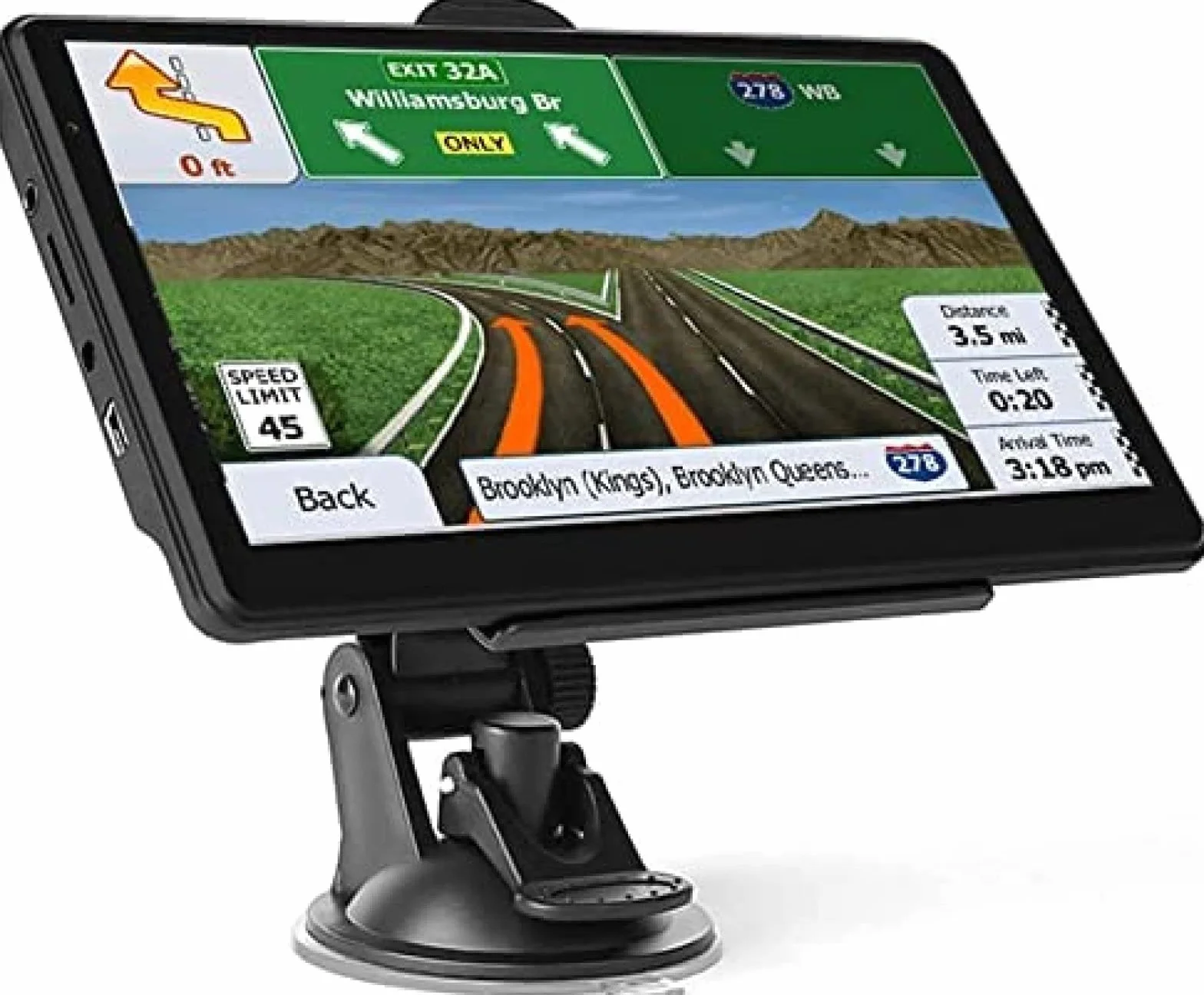 7-calowy System Nawigacji GPS Do Samochodu Z Mapami 47 Krajów, Samochodowy System Nawigacji GPS Z Ekranem Dotykowym Pamięć 8G, Nawigacja Satelitarna, Kody Pocztowe I POI, Ostrzeżenia O Fotoradarac